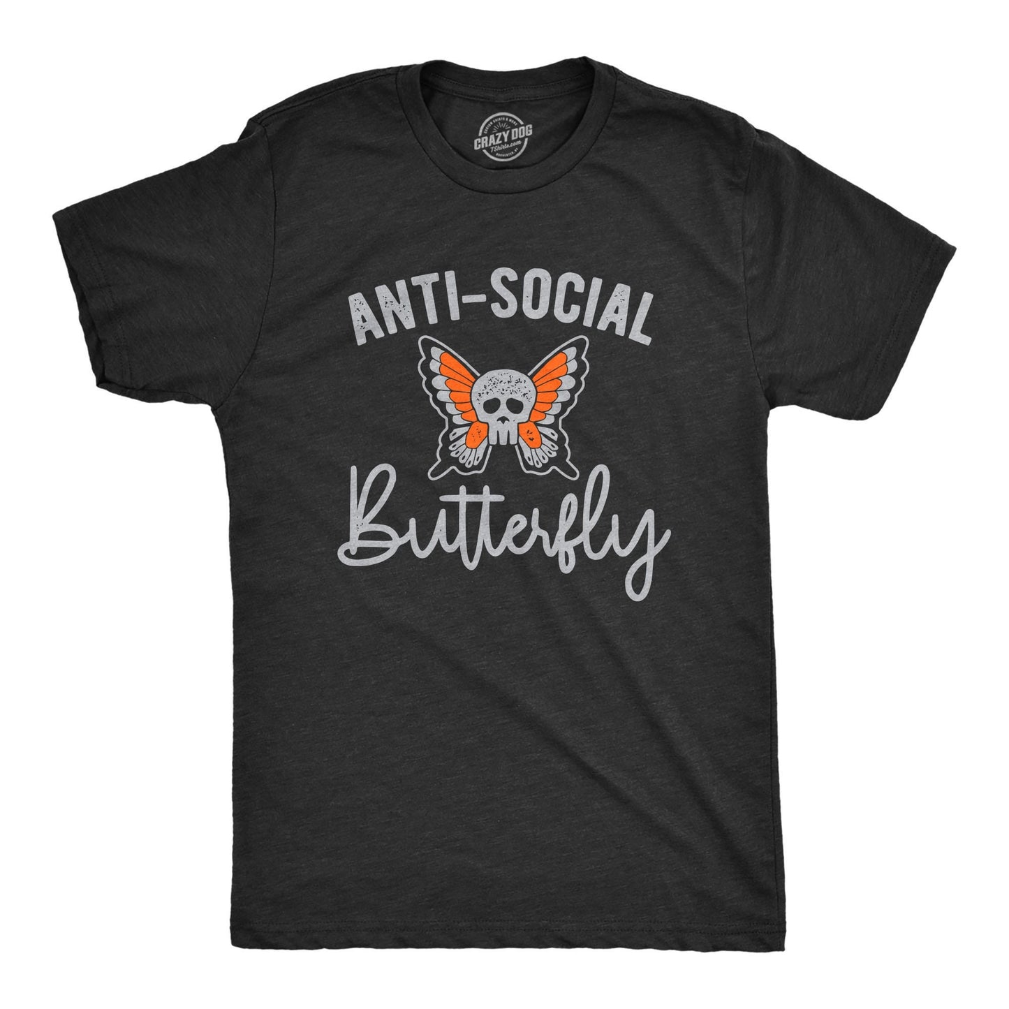 Funny AntiSocial Shirt Mens Hate People Shirt Introvert Shirt Rude Shirts I Hate People Anti Social Butterfly Skull Funny Shirts Graphic Tee – Cozy Vibes · Perfect For Daily Wear