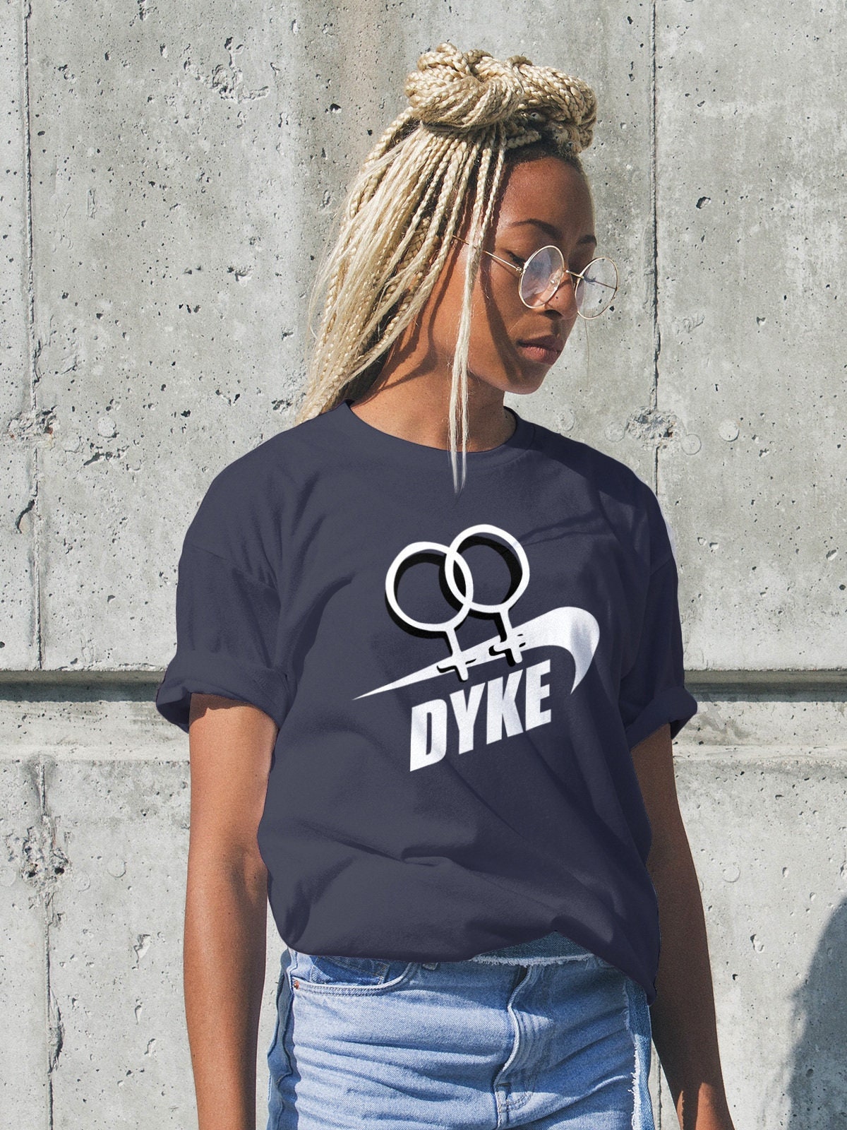 Dyke Short Sleeve Unisex T Shirt Graphic Tee – Feel-Good Design · Must-Have Style