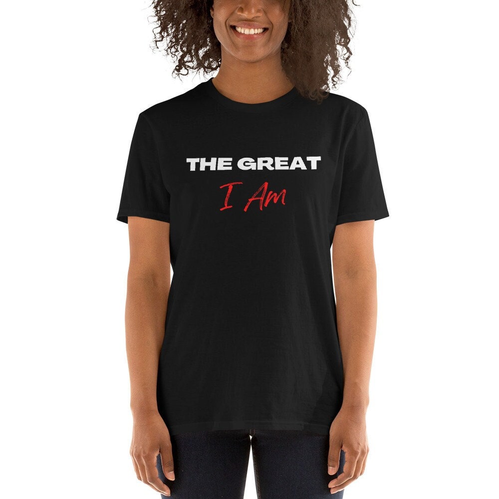 The Great I Am Short Sleeve Unisex T Shirt Graphic Tee – Aesthetic Look · Trending Graphic Apparel