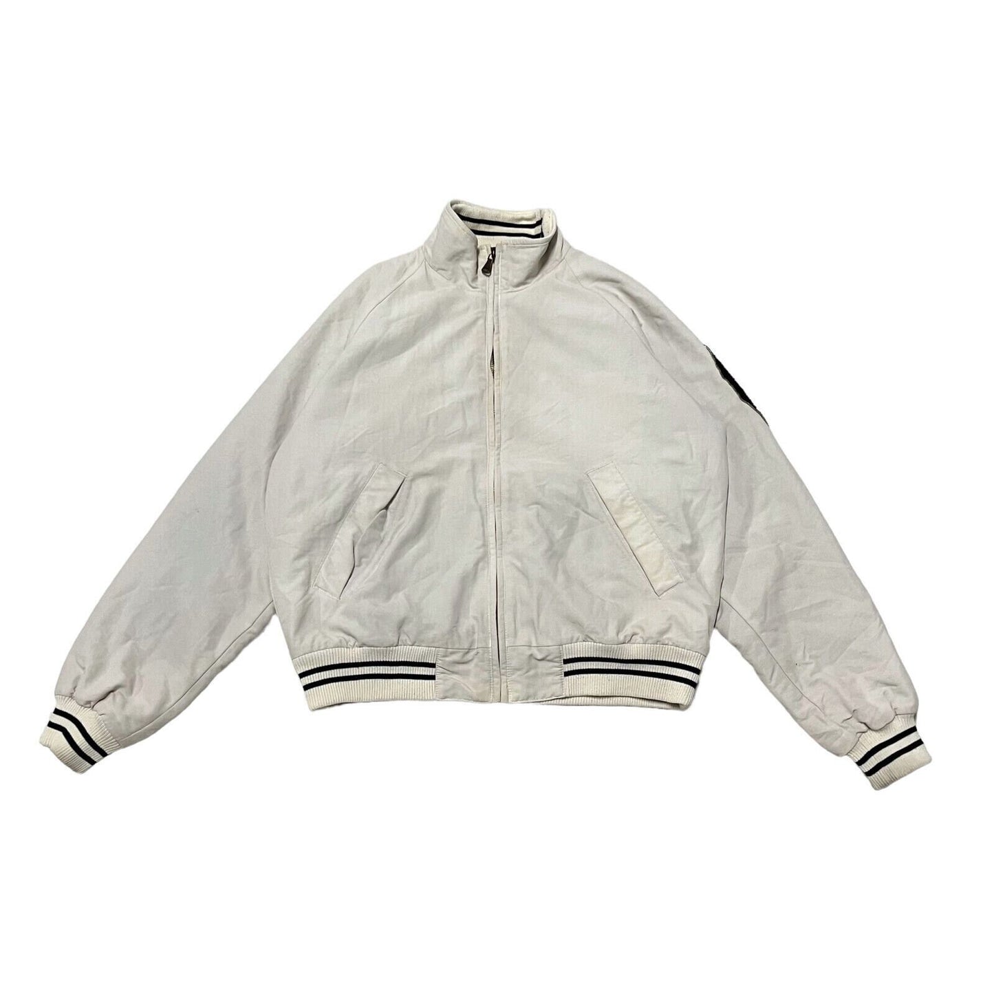 Gianfranco Ferre Quilted Bomber Jacket Vintage High End Designer XL White VTG Graphic Tee – Aesthetic Look · High-Quality Print