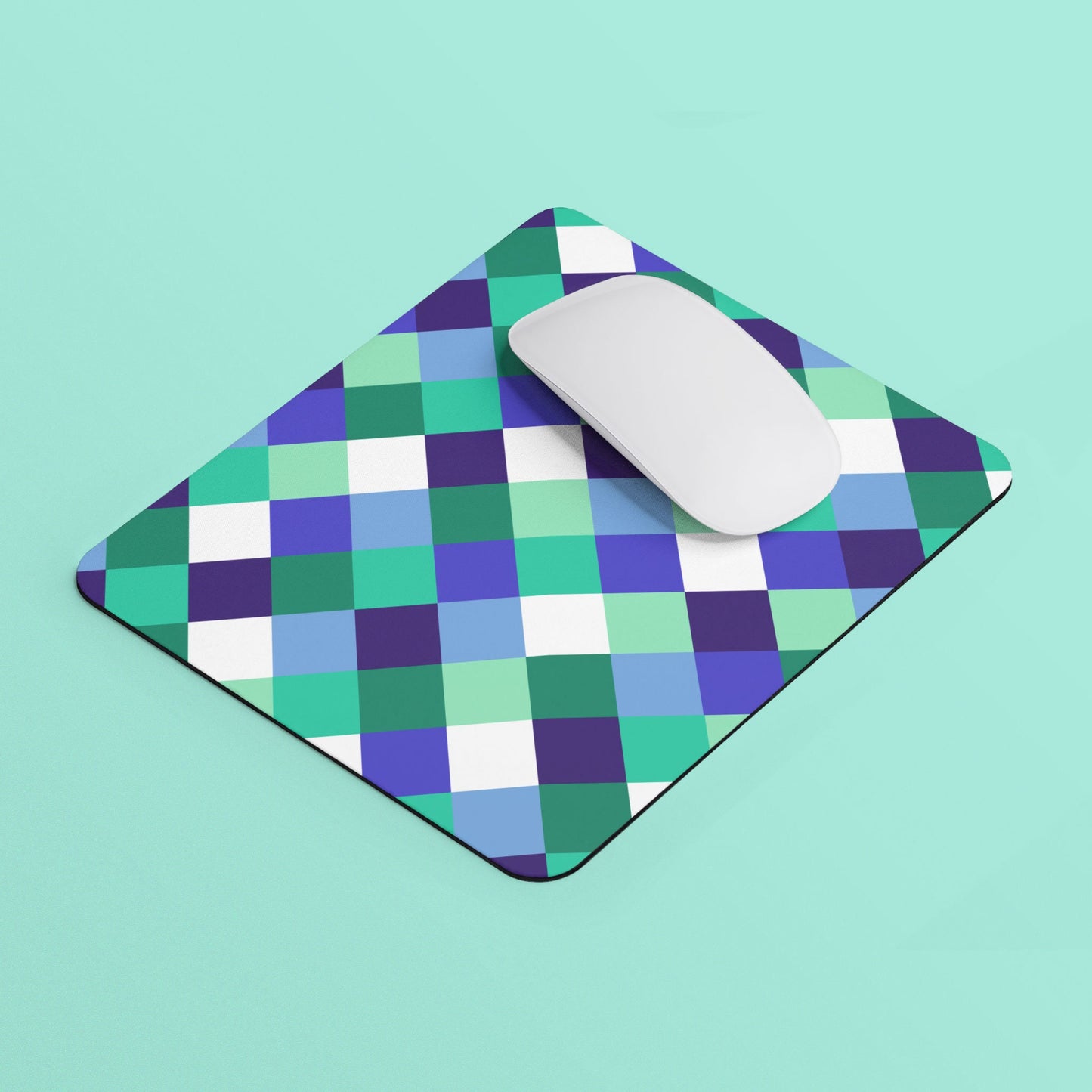 Gay Flag Checkered Mouse Pad Rectangle Mouse Pad Gay Pride Mouse Pad Subtle MLM Pride Flag Colors Home Office Gift Graphic Tee – Premium Graphic · Must-Have Style