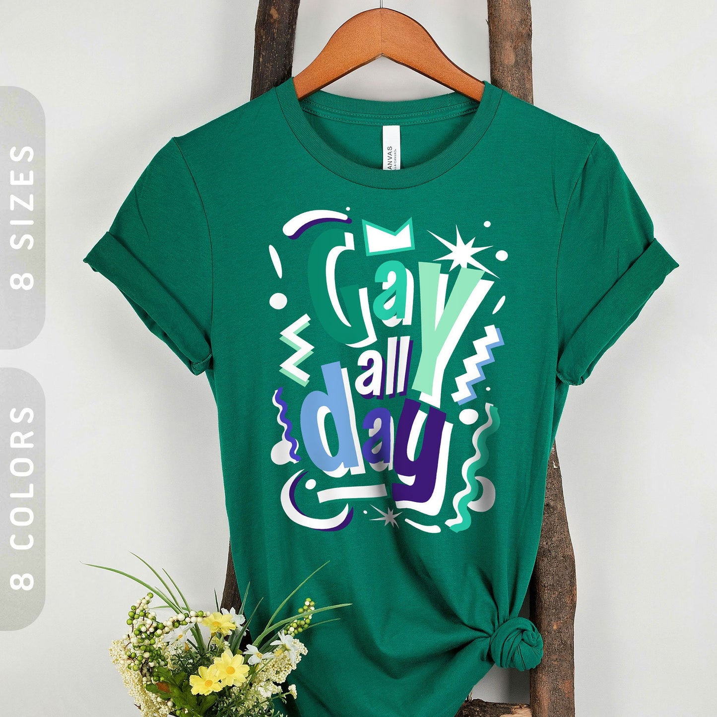 Subtle Gay Pride Shirt Gay All Day T Shirt MLM Shirt LGBTQ Gay Ally Shirt Funny Gay Gift Pride Outfit Graphic Tee – Warm & Stylish · Must-Have Style