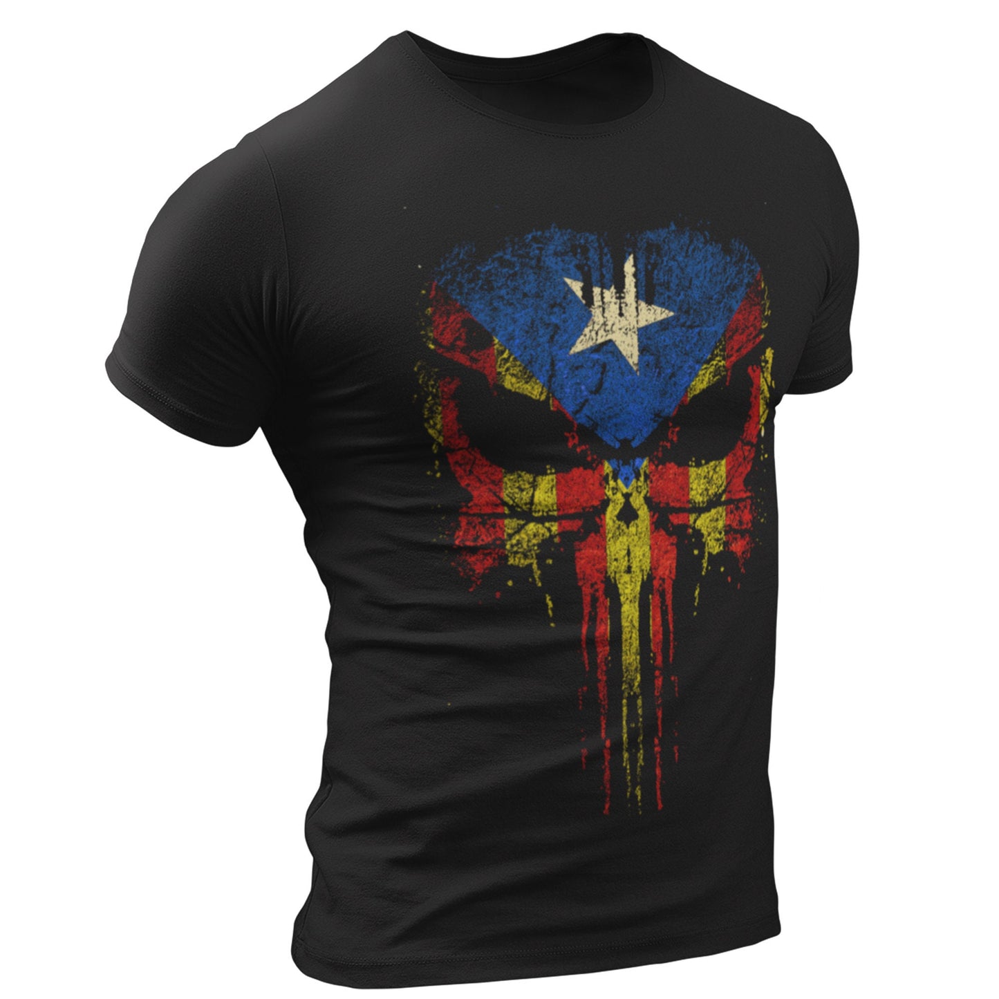 Catalan Barcelona Freedom Reaper Skull Men39s T Shirt Catalonia Graphic Tee – Bold Style · Must-Have Style