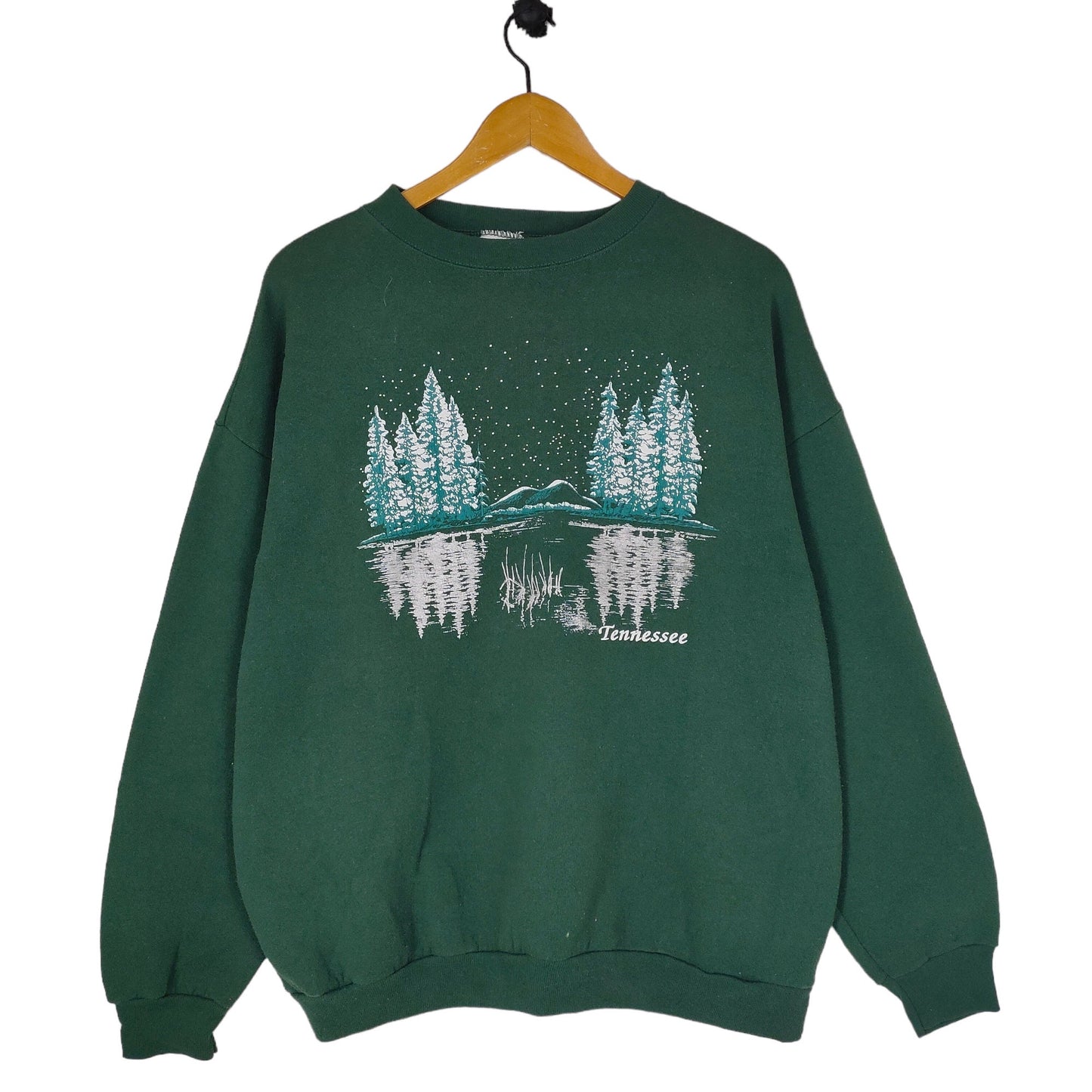 90s Nature Sweatshirt X Large Vintage Tultex Tennessee Sweater Jumper Crewneck Green Size XL Sweatshirt – Cozy Vibes · Must-Have Style