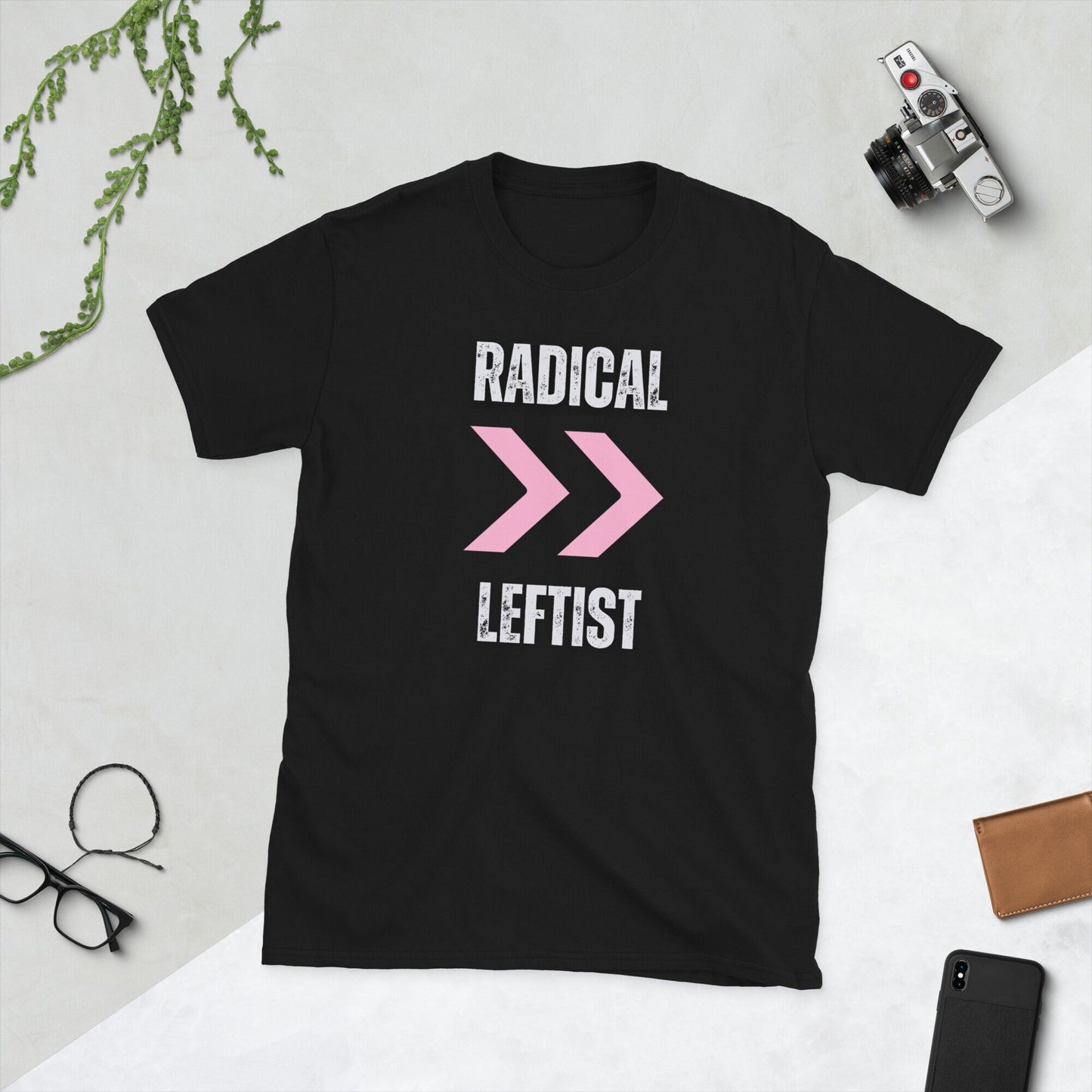 Radical Leftist Short Sleeve Unisex T Shirt Graphic Tee – Warm & Stylish · High-Quality Print
