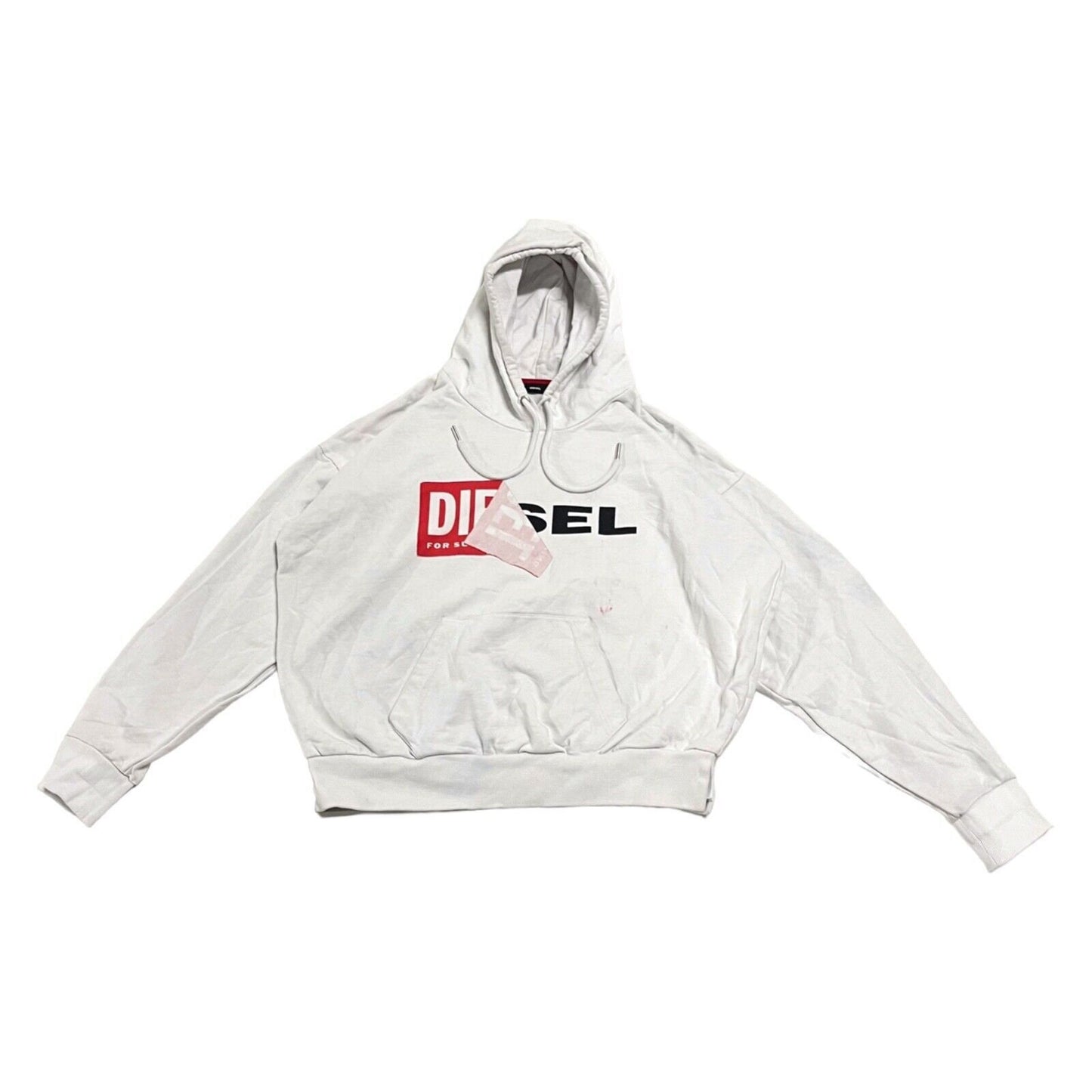 Diesel Spellout Logo Pullover Hoodie Vintage High End Designer White XL Hoody Hoodie – Everyday Comfort · Must-Have Style