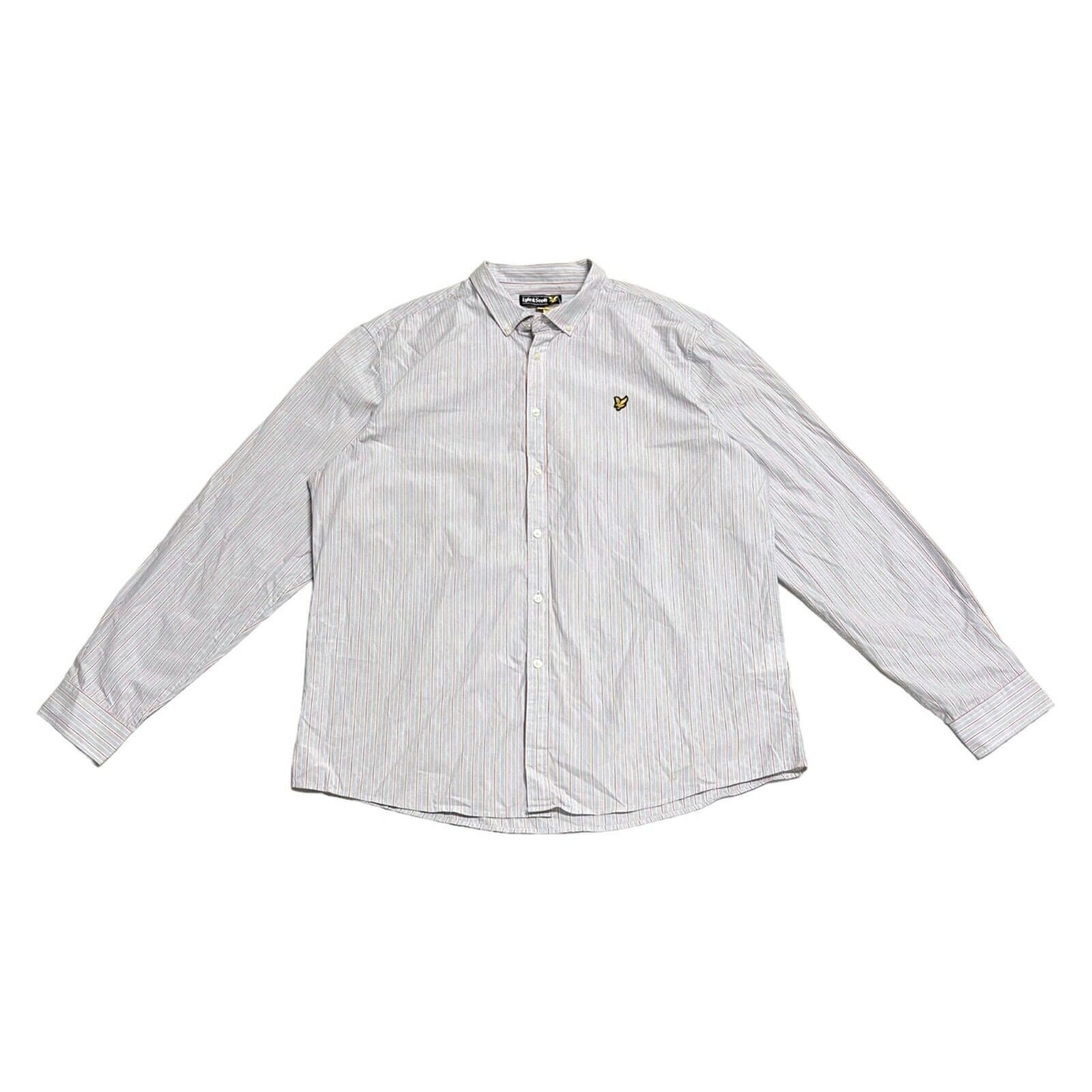 Lyle Scott Long Sleeve Button Down Striped Shirt Vintage Designer Blue 2XL Graphic Tee – Warm & Stylish · Top Pick For Any Outfit
