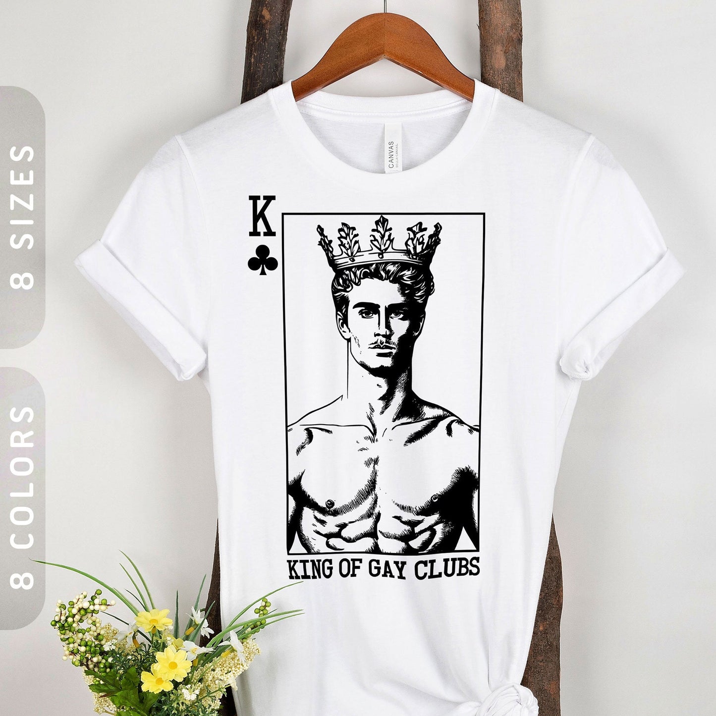 Subtle Gay Pride Shirt King of Gay Clubs T Shirt MLM Shirt LGBTQ Gay Ally Shirt Funny Gay Gift Pride Outfit Gay Party Shirt Graphic Tee – Everyday Comfort · Great Gift For Fans