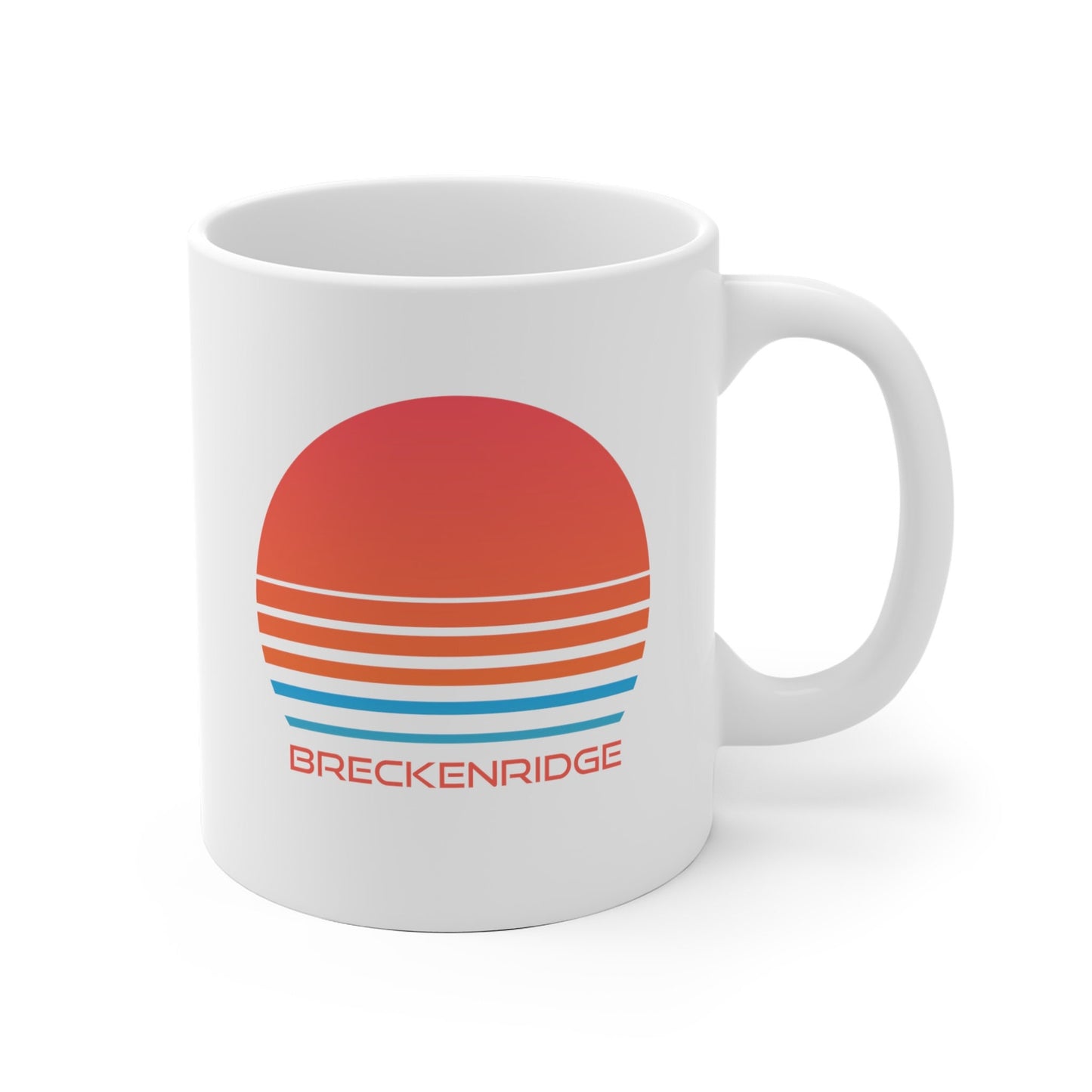 Breckenridge Colorado Mug Retro 80s Ceramic Breckenridge Mug Personalization Available Graphic Tee – Soft Feel · Must-Have Style
