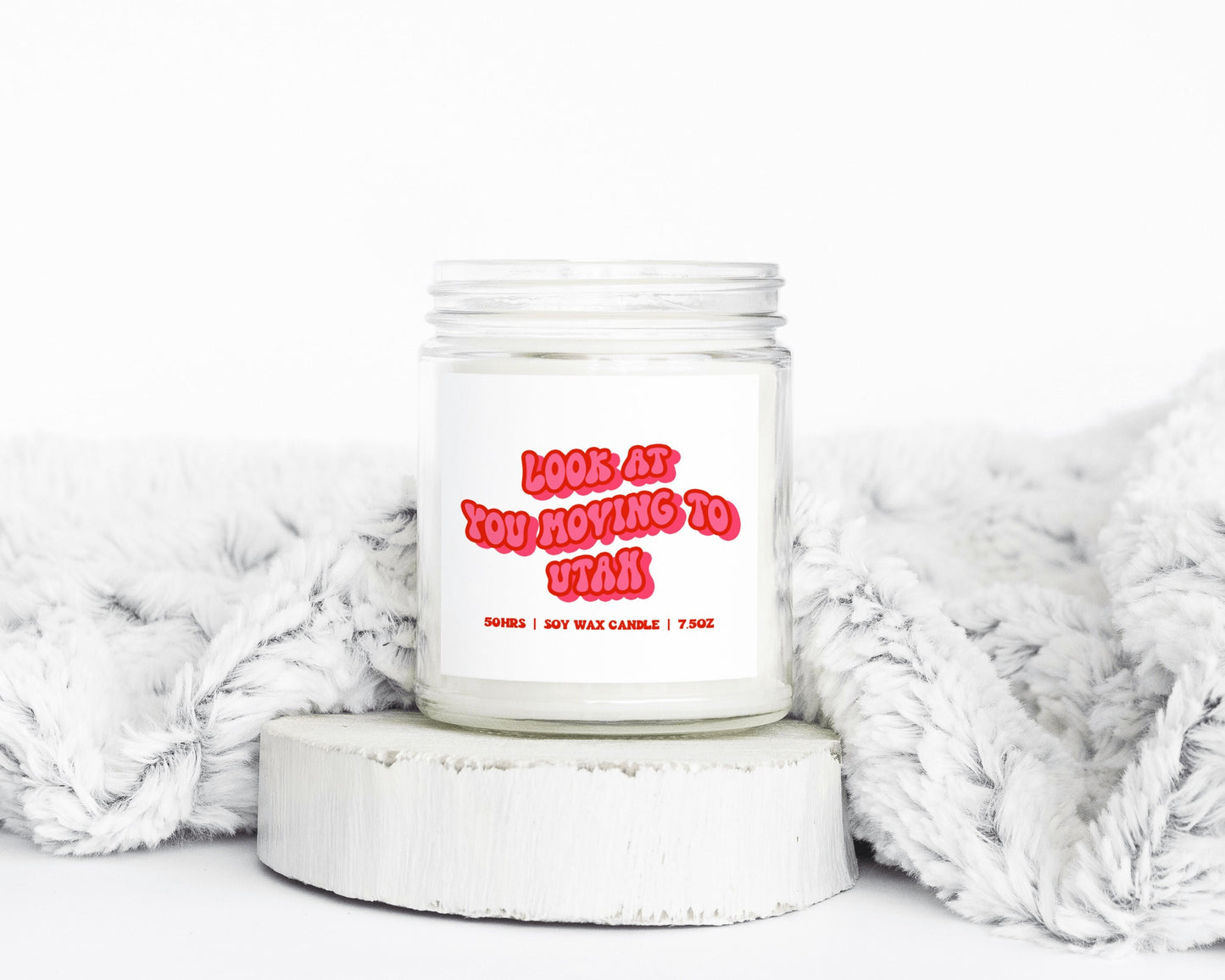 Utah Moving Away Gifts Funny Candle Housewarming Soy Wax Scented Decor Graphic Tee – Soft Feel · Great Gift For Fans