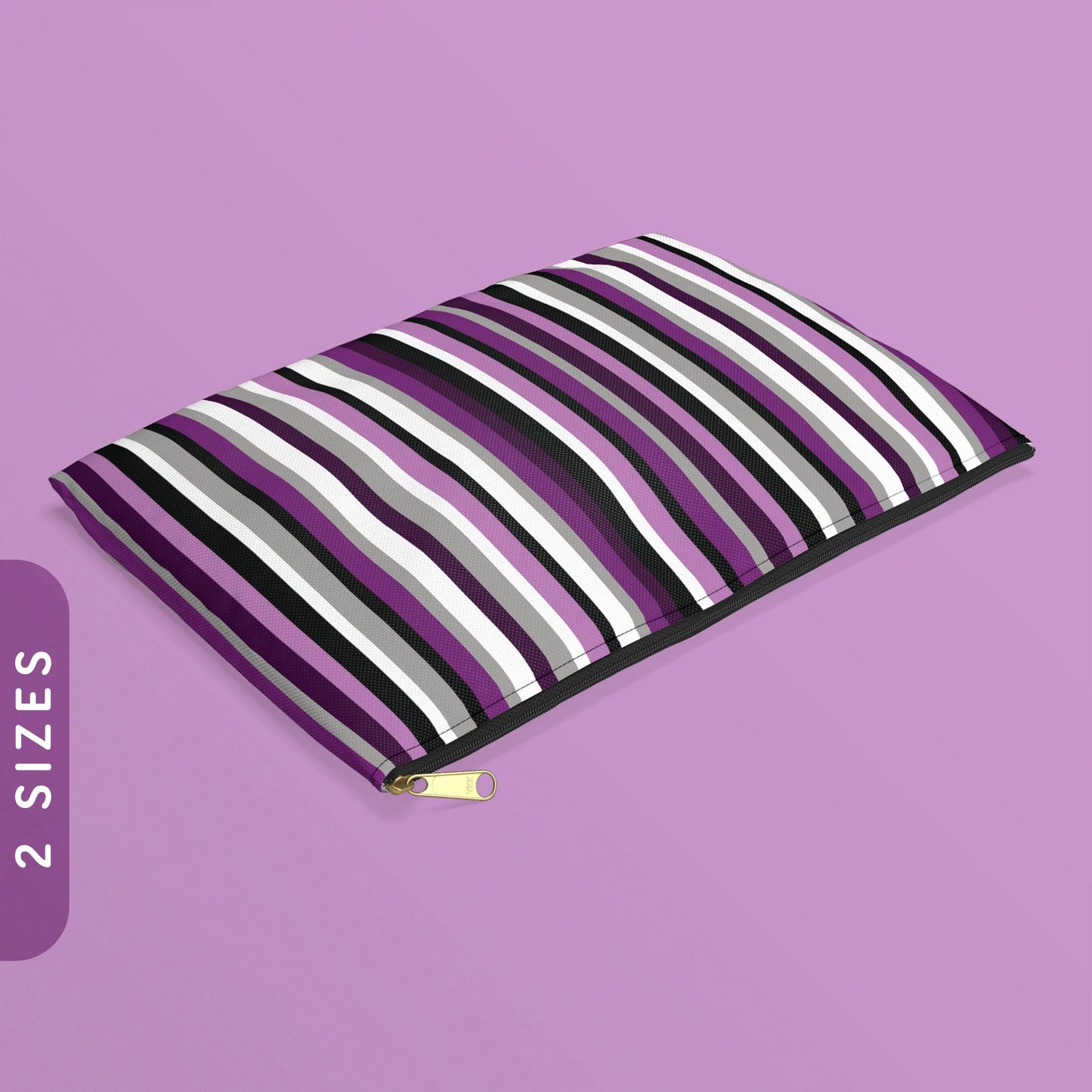 Asexual Pride Flag Stripes Accessory Pouch Asexual Zip Pouch Aroace Coin Purse Asexual Zippy Wallet Aro Ace Coin Purse With Zipper Graphic Tee – Cozy Vibes · Perfect For Daily Wear
