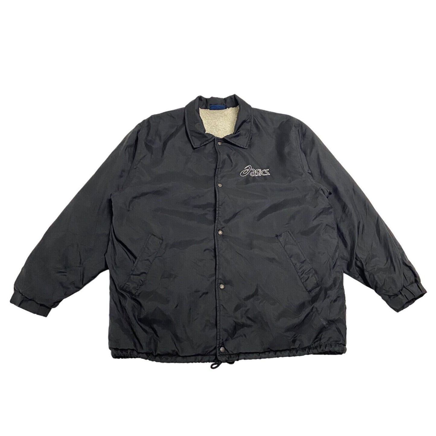 Asics Mid Length Pile Lined Nylon Coat Vintage Retro Sportswear Black VTG Graphic Tee – Easygoing Wear · Trending Graphic Apparel