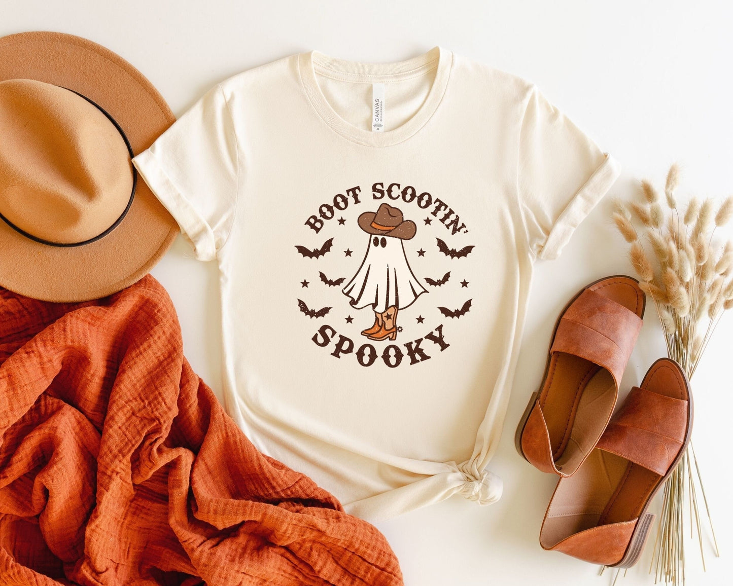 Boot Scootin Spooky Shirt Halloween Shirt Halloween Ghost Gift Cowboy Ghost Shirt Funny Halloween Shirt Cute Spooky ShirtSpooky TShirt Graphic Tee – Premium Graphic · Perfect For Daily Wear