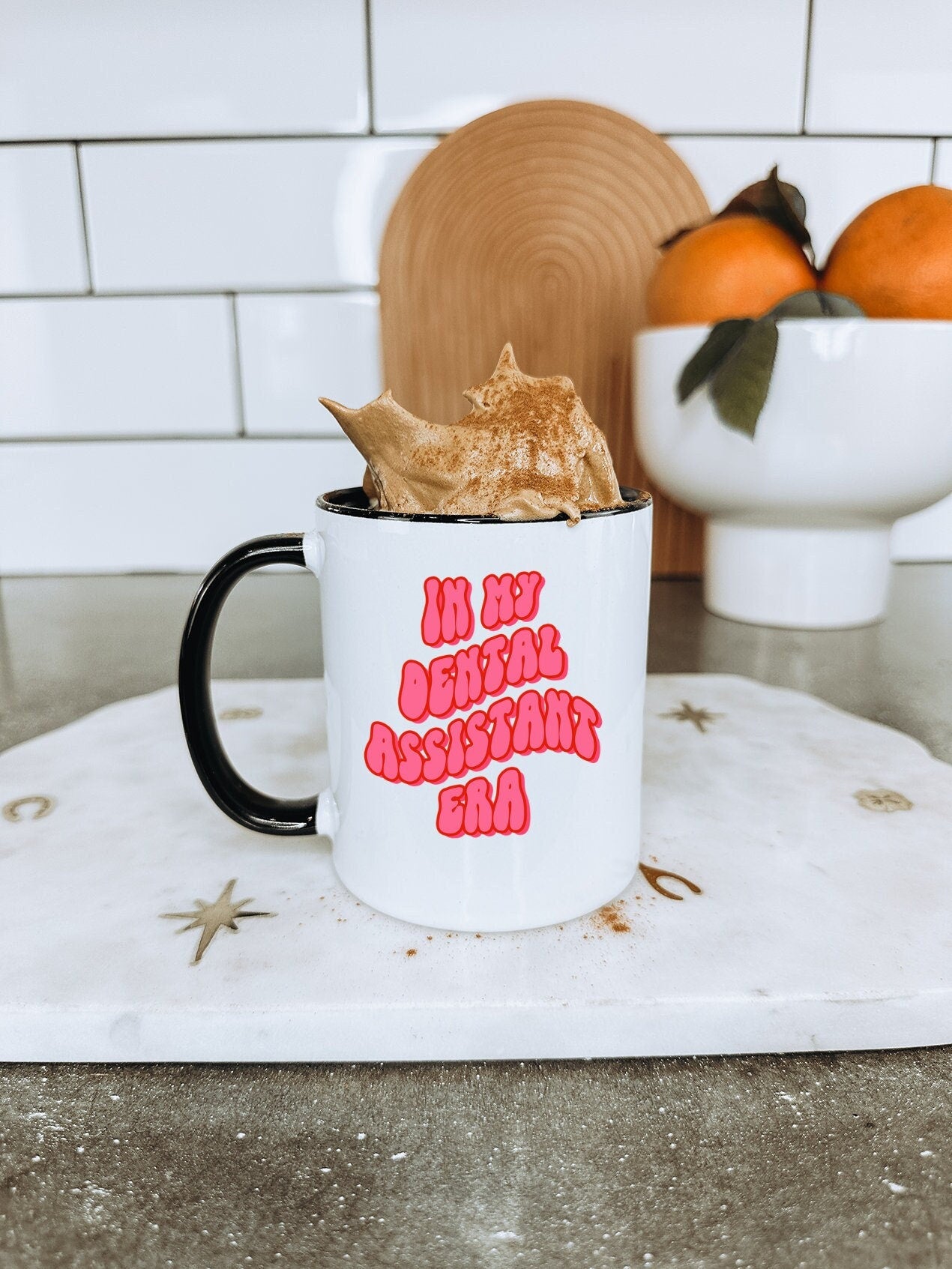 Dental assistant Mug Gifts Coffee Cup Accent Funny Red Black Blue Navy Pink Handle Office Decor Graphic Tee – Aesthetic Look · Perfect For Daily Wear