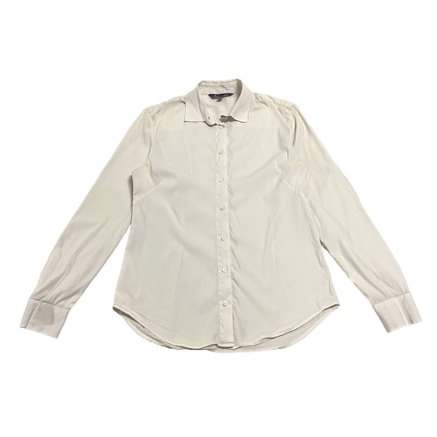 Aquascutum Women39s Button Up Shirt Vintage High End Luxury Designer White VTG Graphic Tee – Bold Style · Perfect For Daily Wear