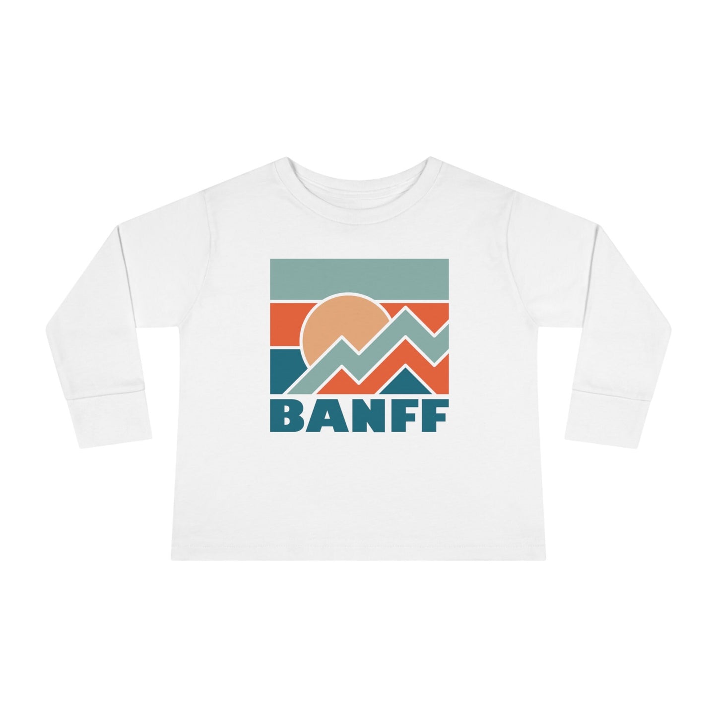 Banff Canada Toddler Long Sleeve Shirt Retro Unisex Toddler Banff T Shirt Personalization Available Graphic Tee – Aesthetic Look · Must-Have Style