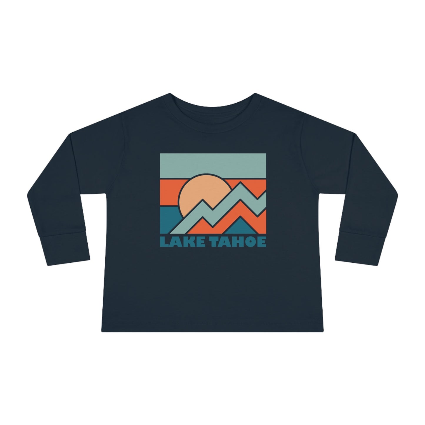 Lake Tahoe California Toddler Long Sleeve Shirt Retro Unisex Toddler Lake Tahoe T Shirt Personalization Available Graphic Tee – Soft Feel · Top Pick For Any Outfit