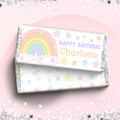 Candy Bar Wrappers for Birthday Rainbow Pastel Theme Birthday Party Decoration First Birthday Party Favor Chocolates Party Decor Girl RAINB1 Graphic Tee – Bold Style · High-Quality Print