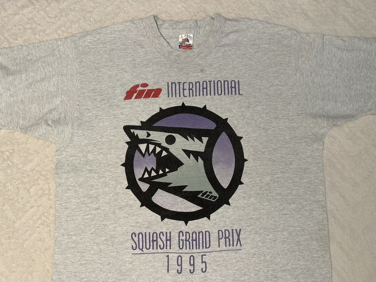 Vintage 1990s 90s Fin International Grand Prix Tour Squash DARE T Shirt L Graphic Tee – Everyday Comfort · Great Gift For Fans