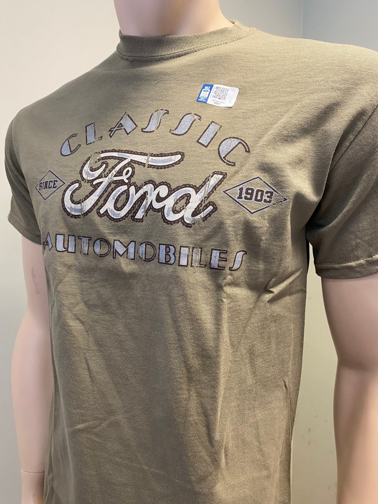 Ford Automobiles since 1903 Men39s Khaki T Shirt Graphic Tee – Premium Graphic · Perfect For Daily Wear