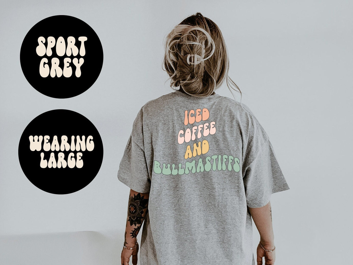 Bullmastiff Dog Mom BACK PRINT Shirt Gifts Tshirt Tees TShirt Unisex Funny Graphic Tee – Aesthetic Look · Perfect For Daily Wear