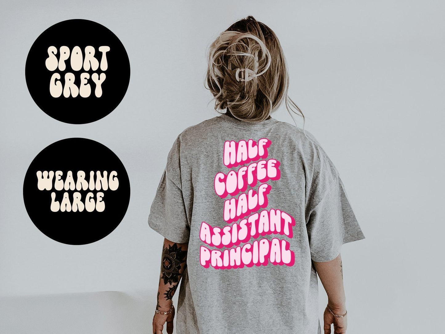 Assistant principal BACK PRINT Shirt Gifts Tshirt Tees TShirt Unisex Funny Graphic Tee – Aesthetic Look · Top Pick For Any Outfit