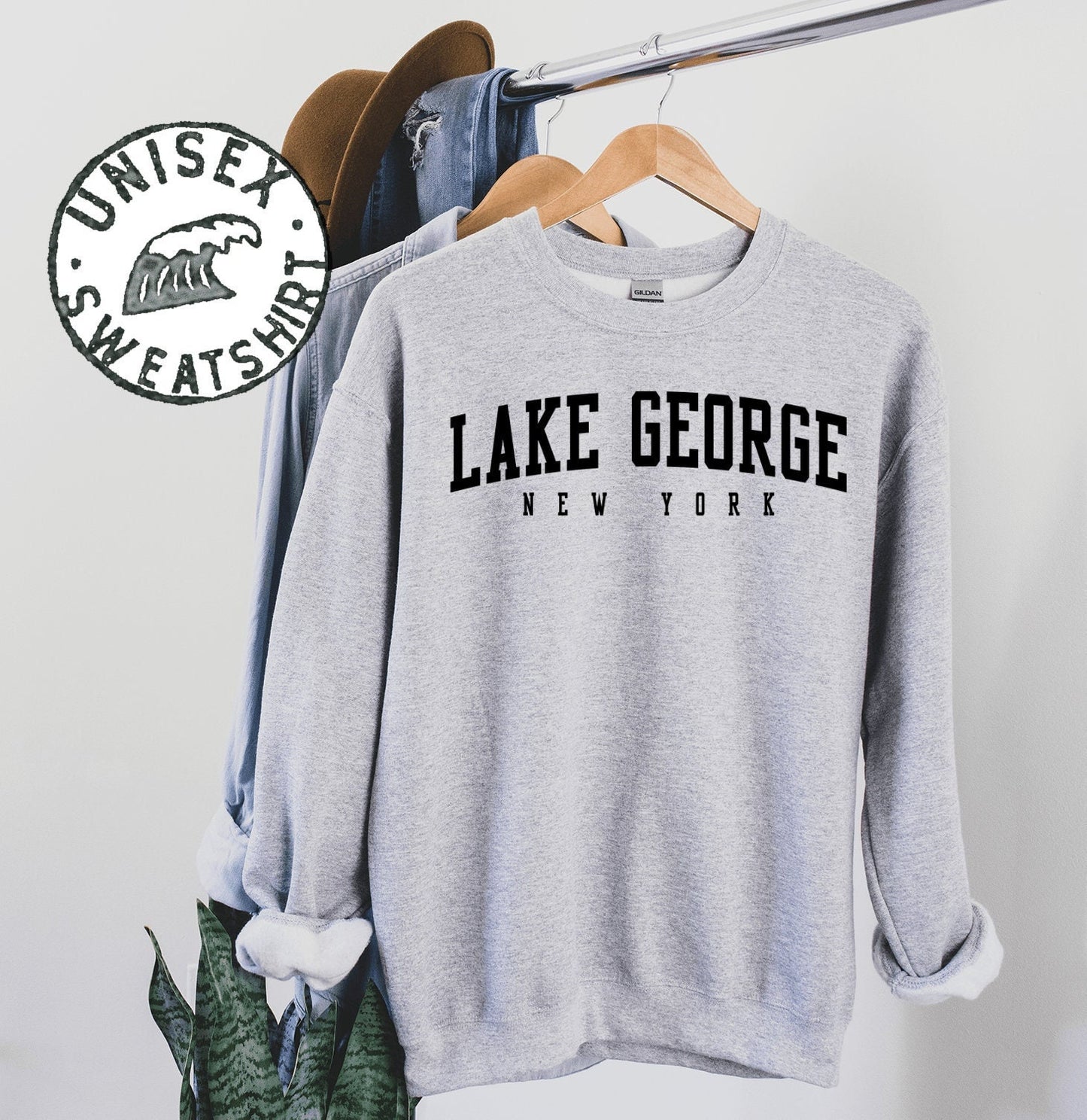Lake George New York Sweatshirt Gifts Funny Crewneck Sweater Shirt Jumper Men Women Him Her Sweatshirt – Premium Graphic · High-Quality Print