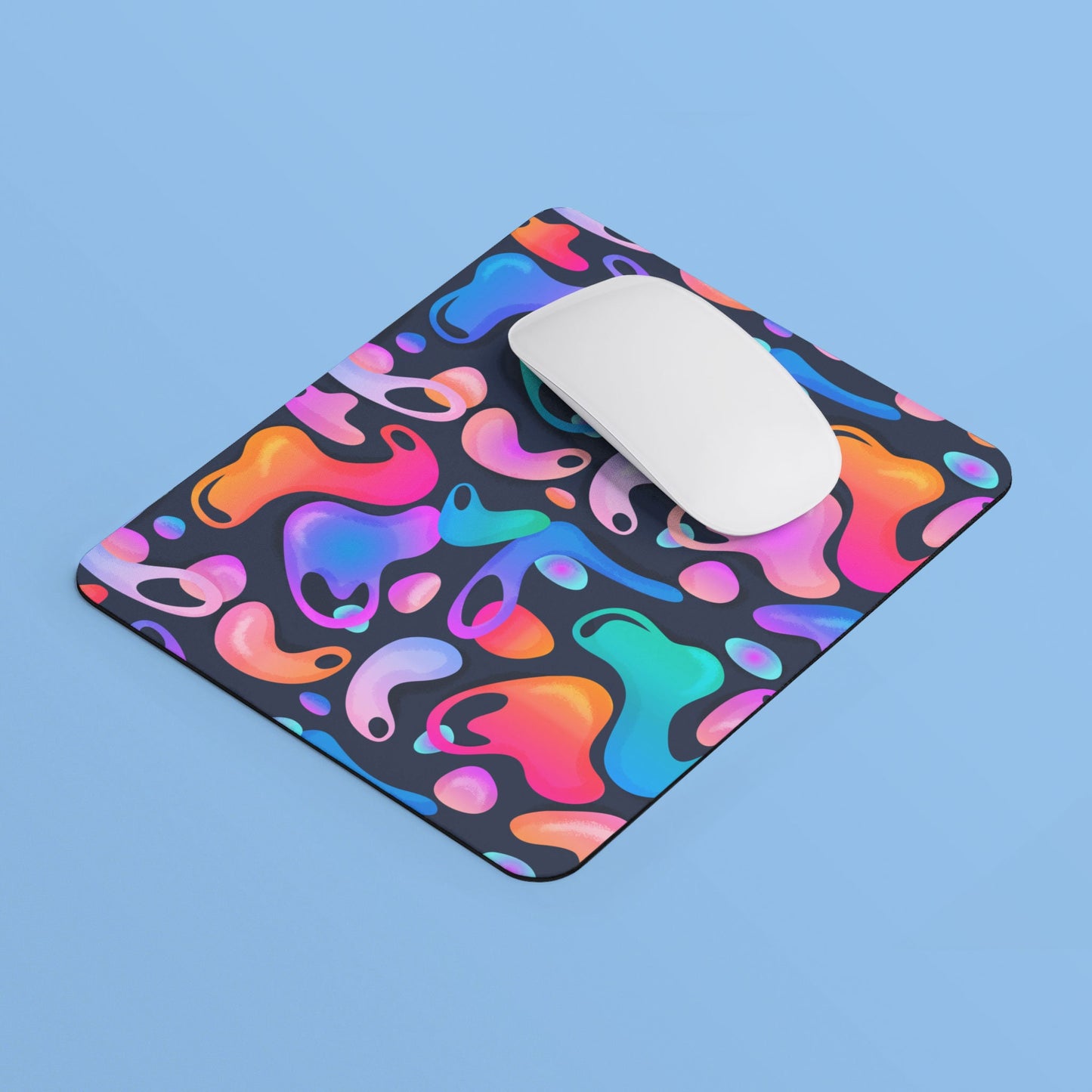 Abstract Rainbow Lava Mouse Pad Rectangle Mouse Pad Neon Color Mouse Pad Colorful Mouse Pad Boho Home Office Gift Graphic Tee – Everyday Comfort · Perfect For Daily Wear