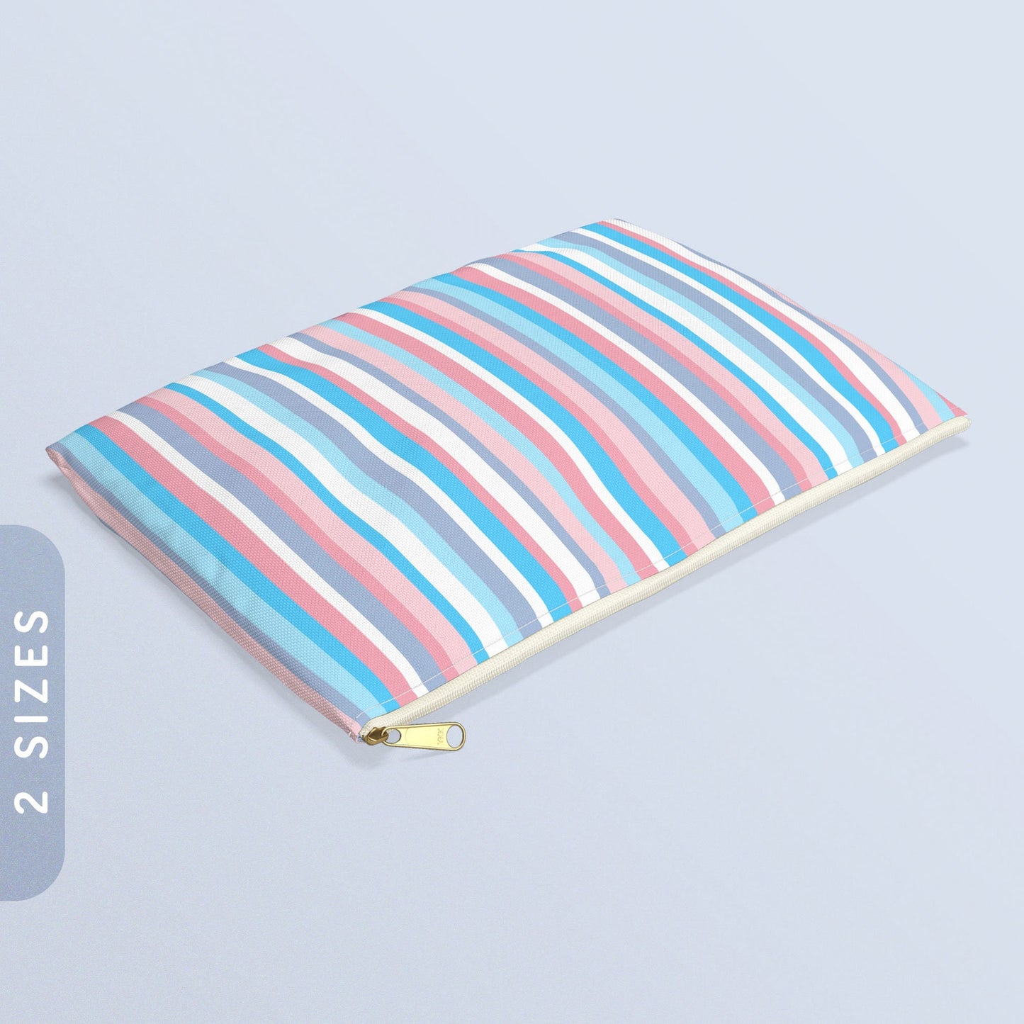 Trans Pride Flag Stripes Accessory Pouch Transgender Flag Color Zip Pouch Trans Zippy Purse LGBTQ Pro Trans Coin Zipper Wallet Graphic Tee – Soft Feel · Top Pick For Any Outfit