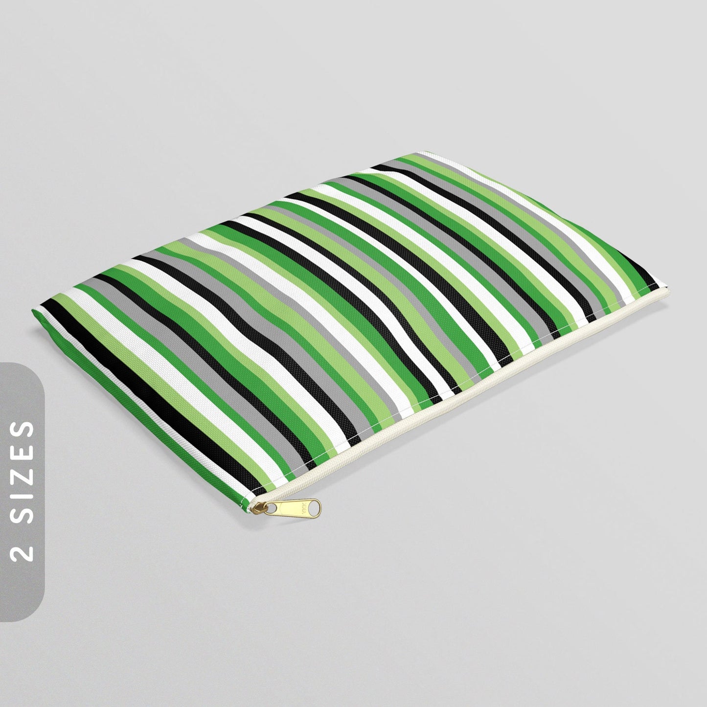 AromanticAgender Stripes Accessory Pouch LGBTQ Pride Zip Pouch Aro Ace Zippy Purse Aroace Pride Coin Zipper Wallet Agender Purse Graphic Tee – Warm & Stylish · Must-Have Style