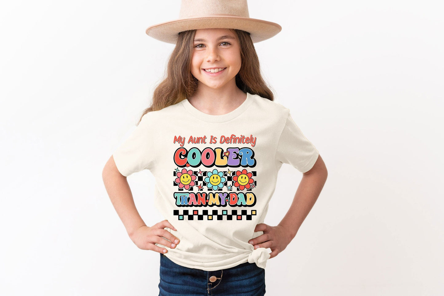 My Aunt Is Definitely Cooler Than My Dad Shirt Gift For KidsRetro Best Aunt T ShirtGift For Niece NephewFunny Aunt OnesieBaby Shower Tee Graphic Tee – Fan Favorite · Great Gift For Fans