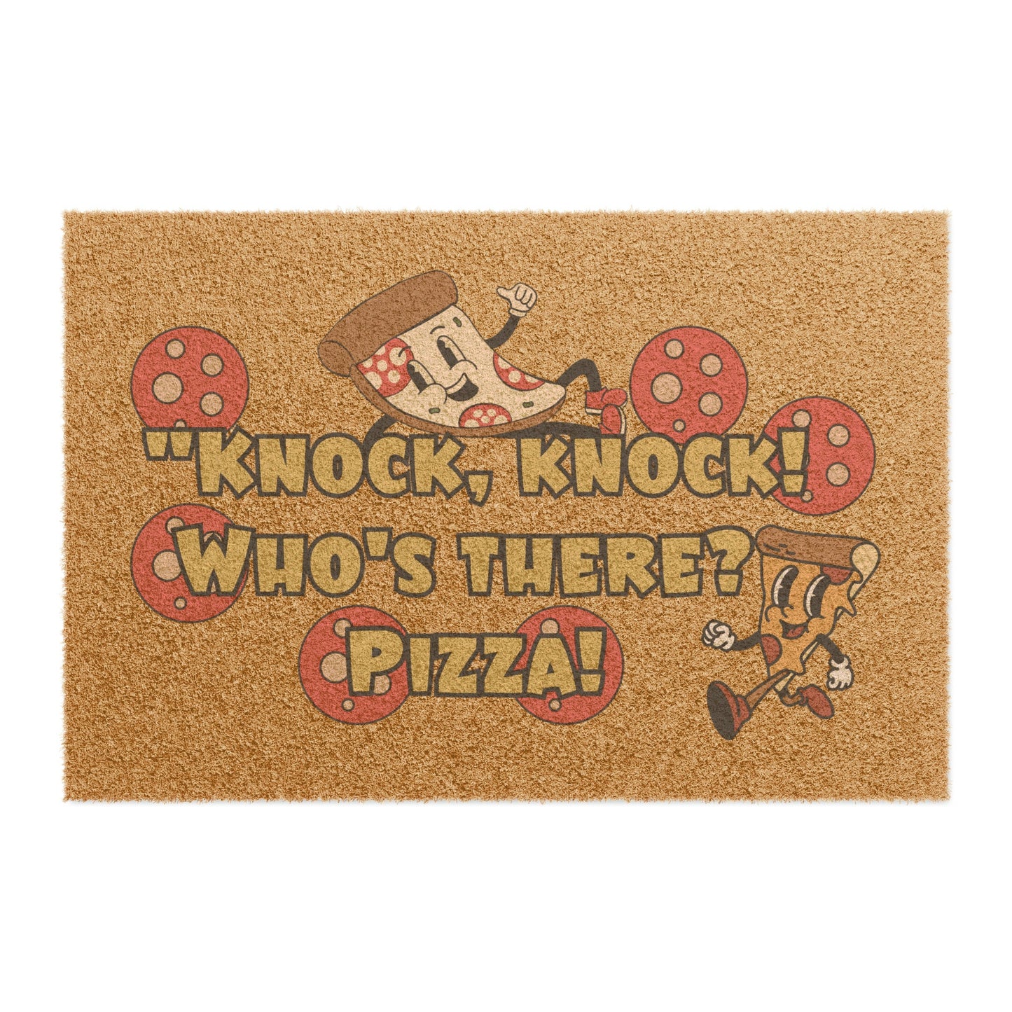 Funny Pizza Lover39s Doormat 24quot x 16quot Outdoor Coir Welcome Mat Graphic Tee – Cozy Vibes · Must-Have Style