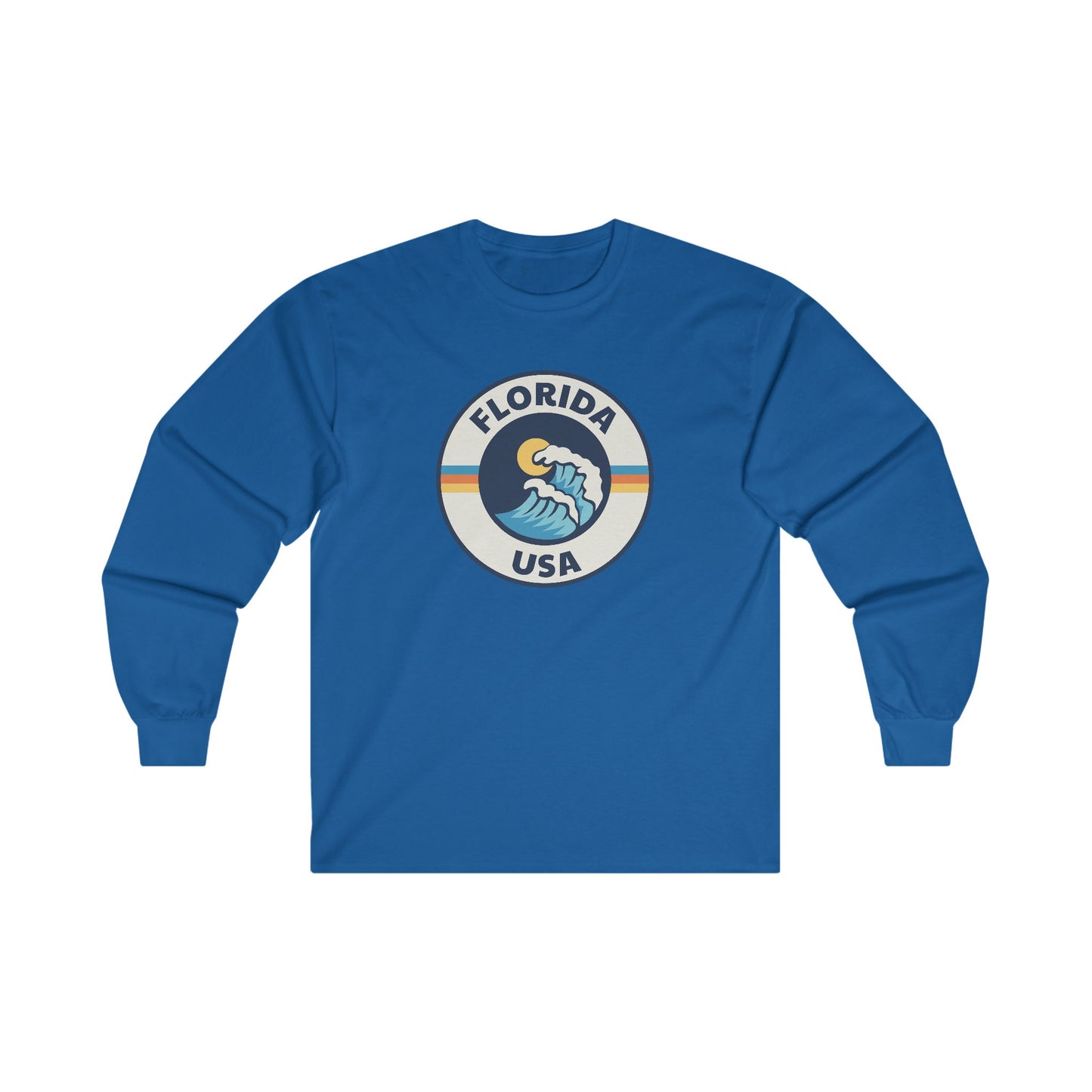 Florida Long Sleeve Shirt Retro Unisex Florida Long Sleeve Tee Personalization Available Graphic Tee – Aesthetic Look · Must-Have Style