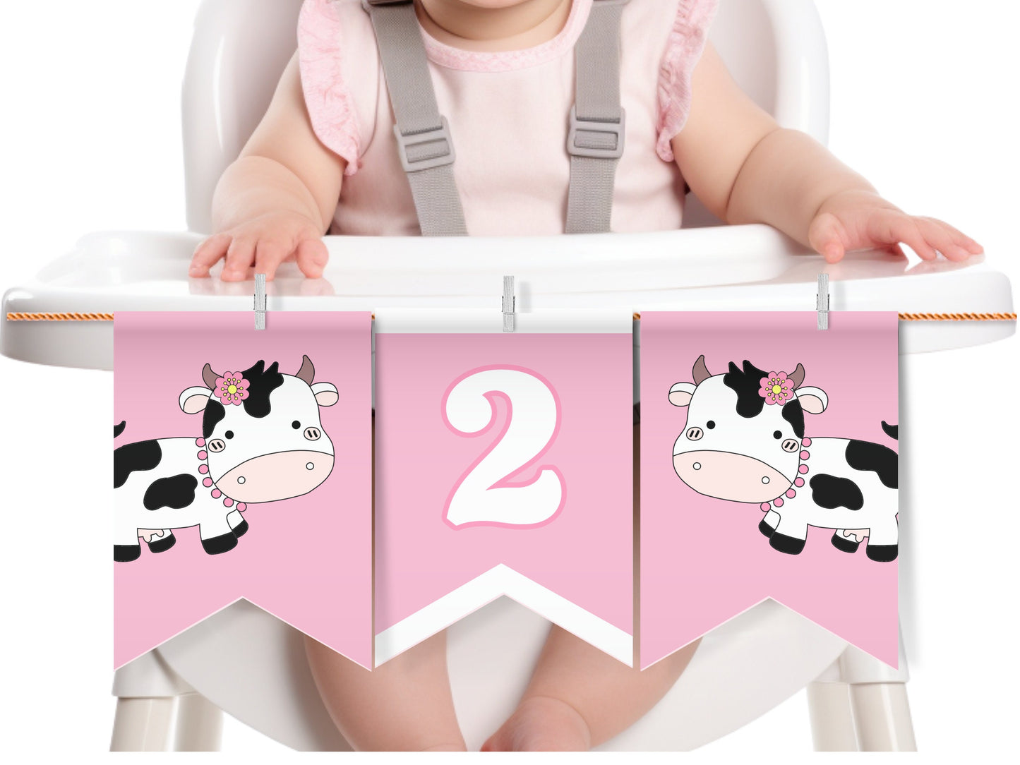 Editable Cow Birthday Banner Moo Moo I39m Two Party High Chair Bunting Farm Birthday Girl Barn Animals Barnyard Cow Template Printable COWB1 Graphic Tee – Premium Graphic · Top Pick For Any Outfit