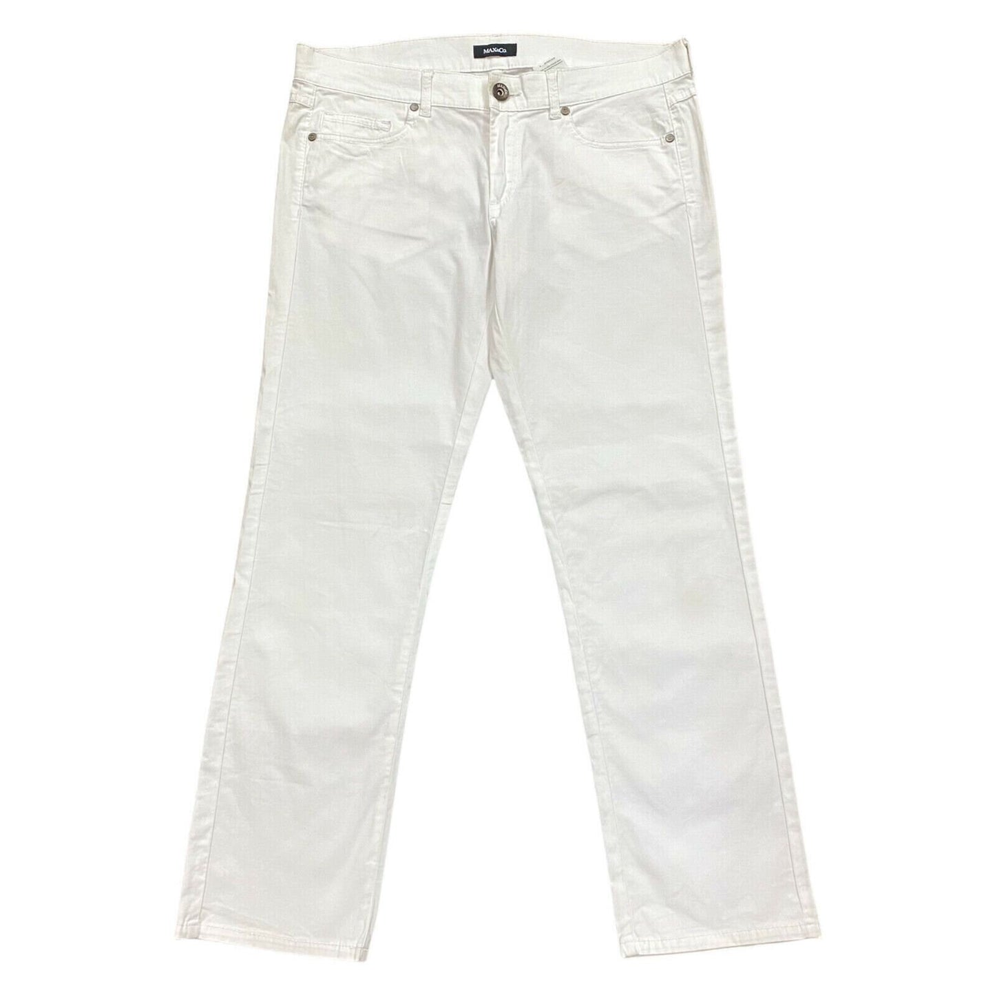 Max Co Women39s Chino Trousers Vintage Luxury High End Designer White GB 14 Graphic Tee – Aesthetic Look · Trending Graphic Apparel