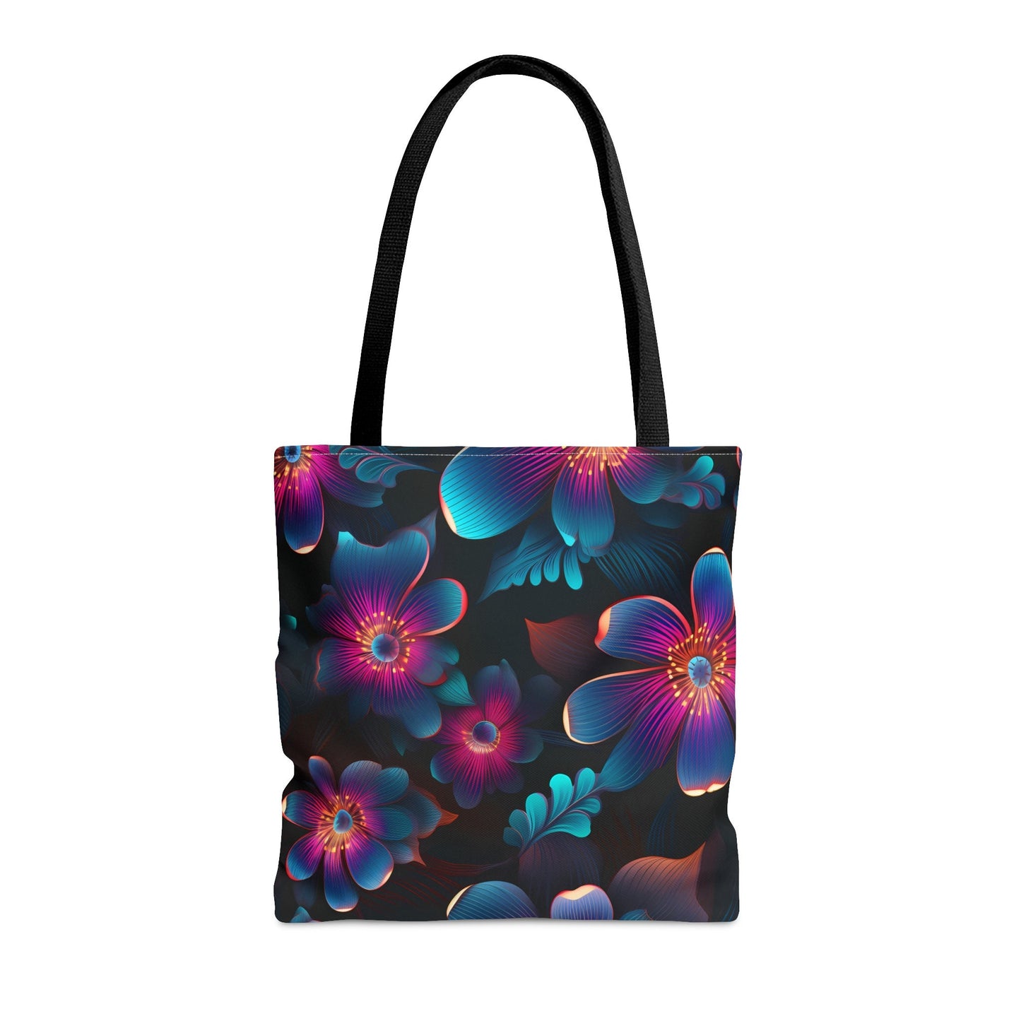 Eclectic Neon Floral All Over Print Tote Bag Tote Bag – Bold Style · Trending Graphic Apparel
