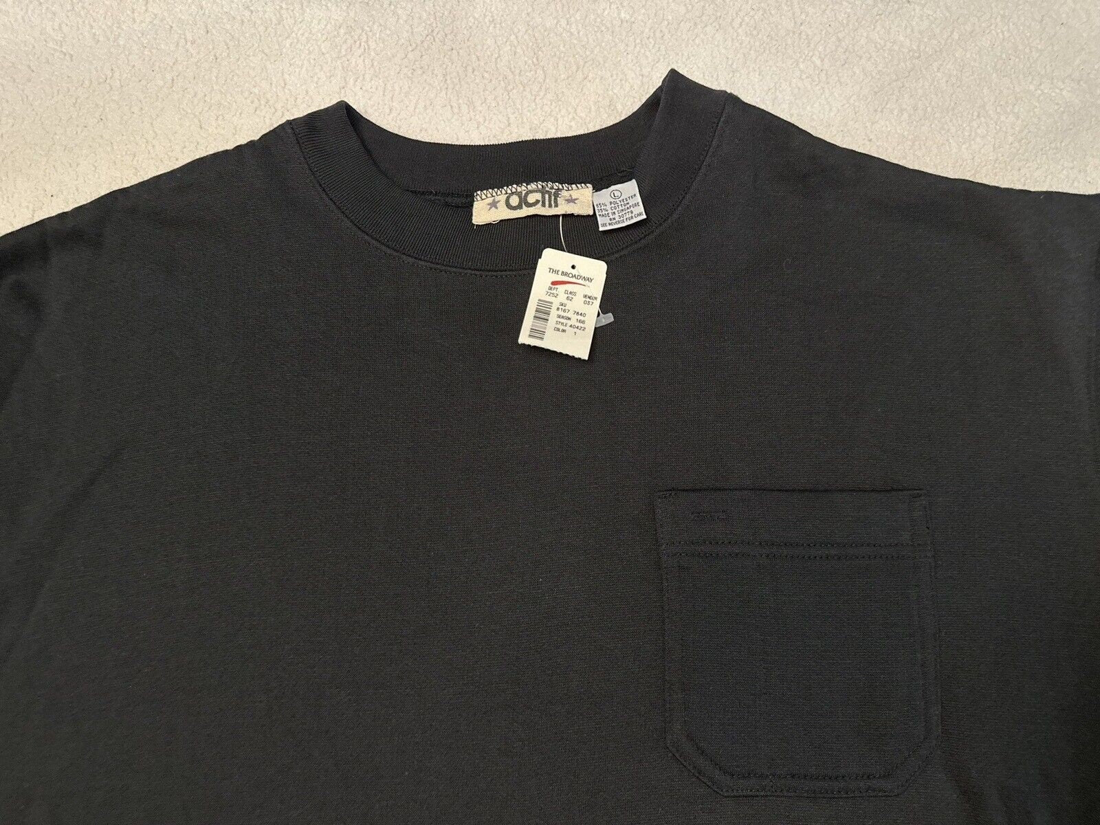 Vintage 1980s 80s Actif Basic Blank Pocket Sweatshirt Unisex L NEW with Tags Sweatshirt – Feel-Good Design · Must-Have Style
