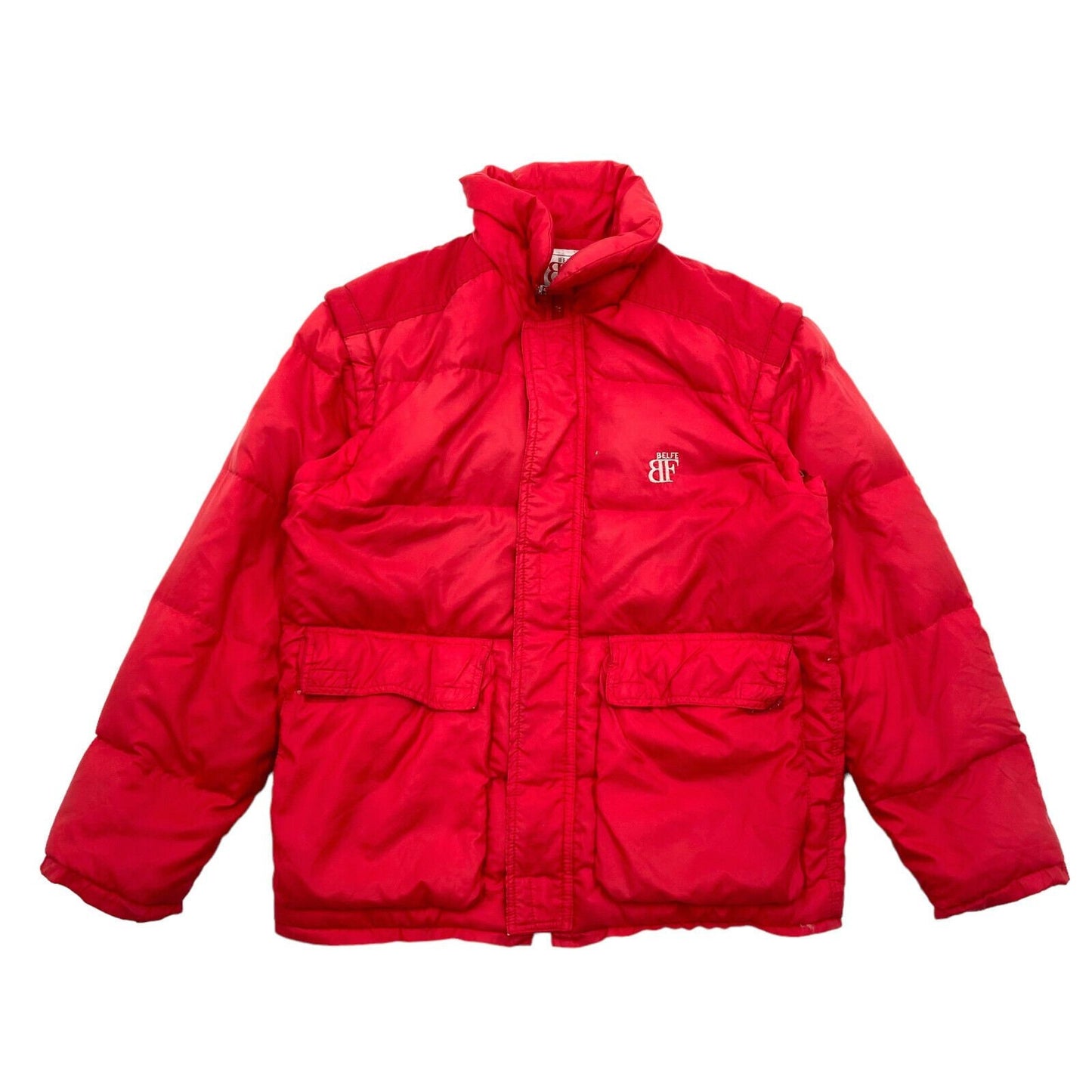 Belfe Red Padded Winter Coat Vintage High End Luxury Designer Puffer Jacket Graphic Tee – Premium Graphic · Must-Have Style