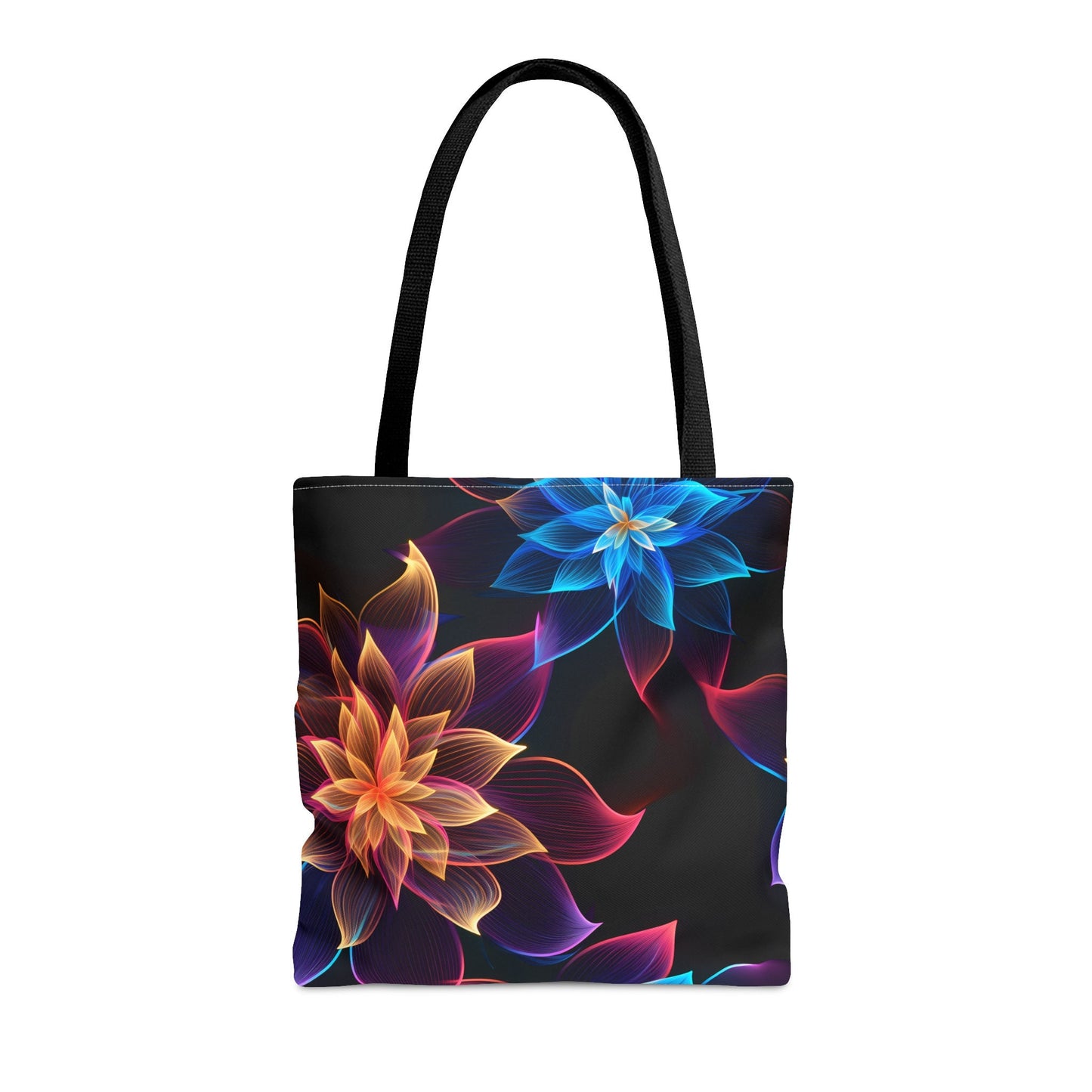 Vibrant Elegance Neon Floral All Over Print Tote Bag Tote Bag – Easygoing Wear · Must-Have Style