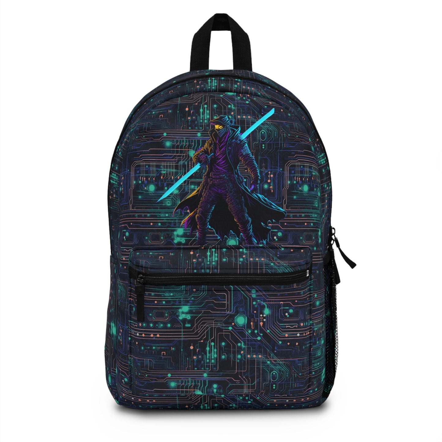 Cyberpunk Fusion Backpack Carry Your Chaos in Style Graphic Tee – Fan Favorite · Great Gift For Fans