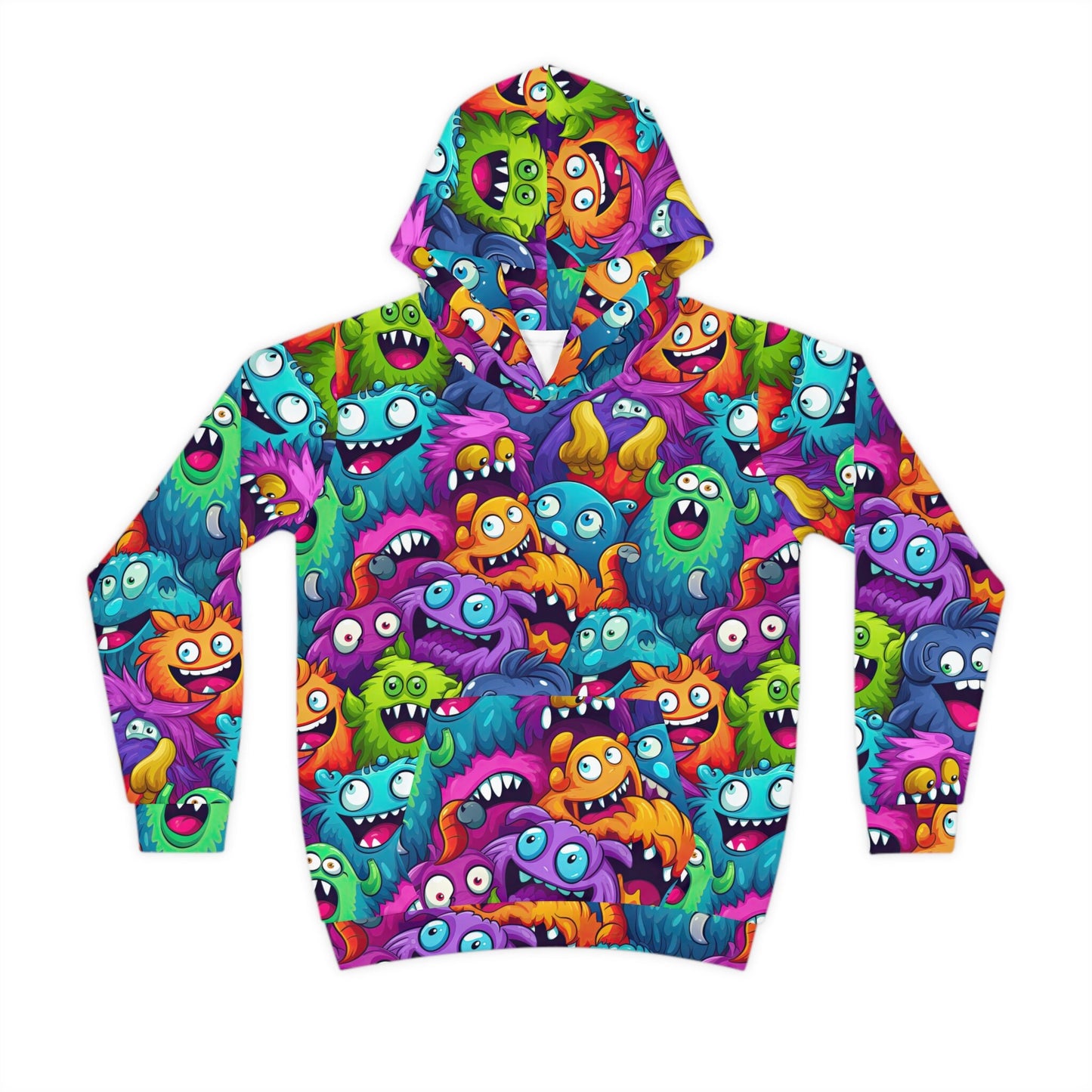 Vibrant Cartoon Monster Children39s Hoodie Fun and Stylish Kids39 Clothing Hoodie – Aesthetic Look · Must-Have Style