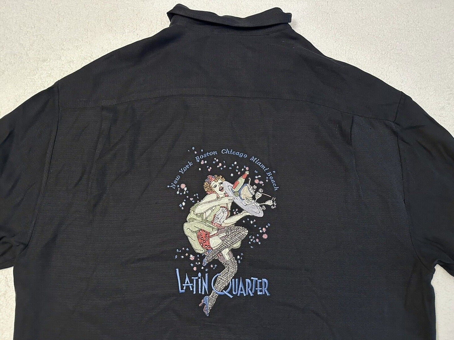 Vintage 2000s Nat Nast Limited Edition Latin Quarter Silk Button Down Shirt M L Graphic Tee – Soft Feel · Perfect For Daily Wear