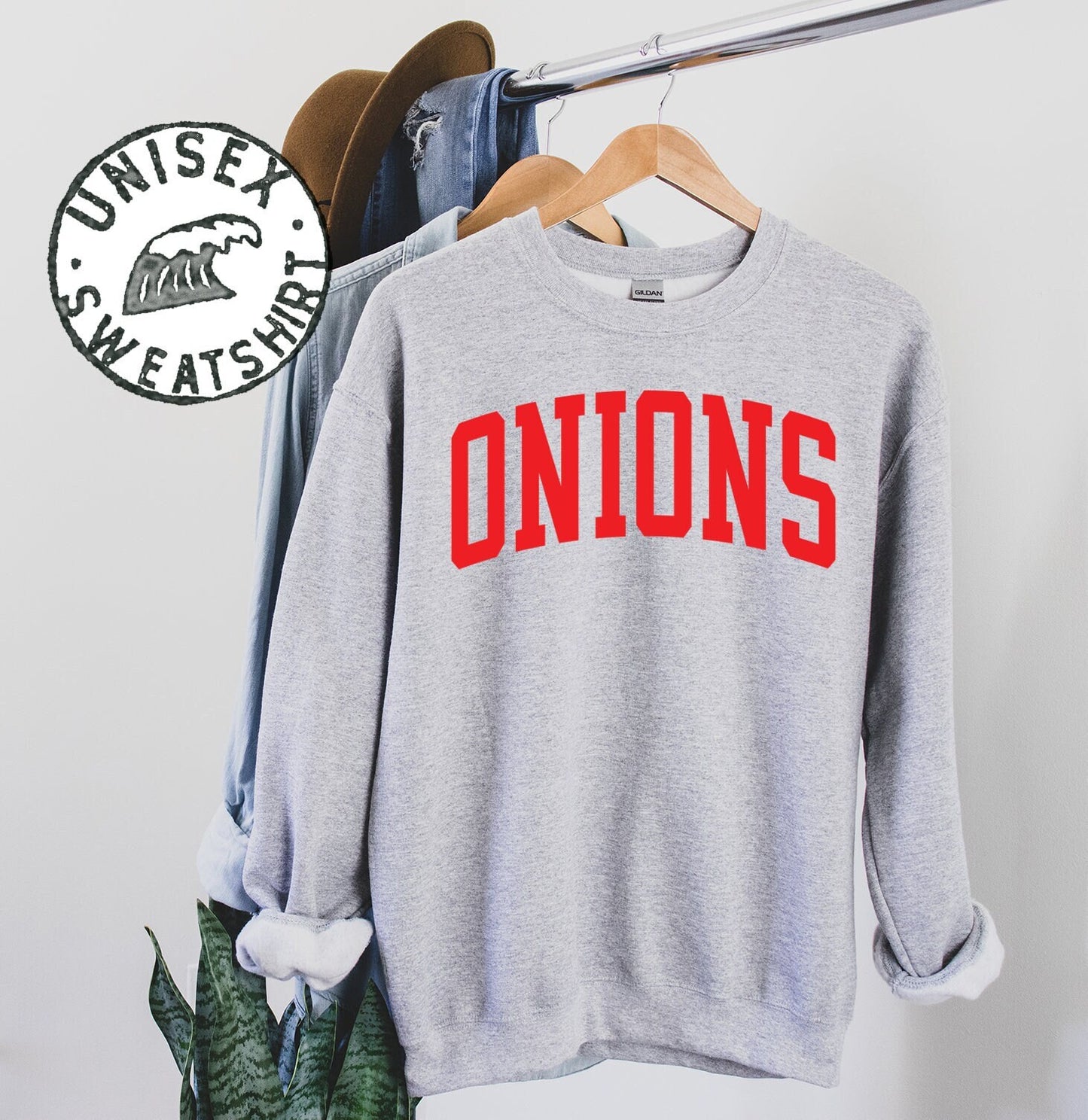 Onion Sweatshirt Gifts Crewneck Funny Sweater Shirt Jumper Men Women Him Her Sweatshirt – Everyday Comfort · Perfect For Daily Wear