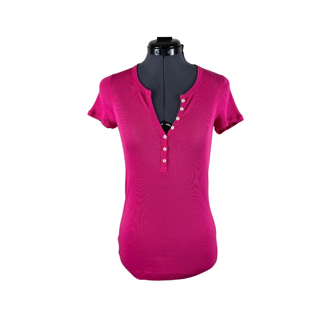 Y2K Splendid Hot Pink Long Ribbed Tee Barbie Core Size Small Graphic Tee – Everyday Comfort · Great Gift For Fans