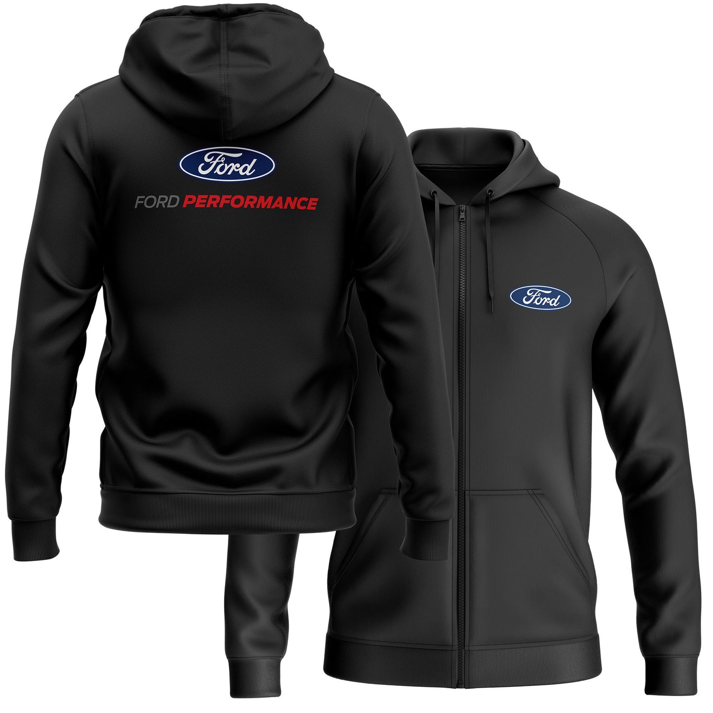 Ford Performance Racing Zipper Hoodie Hoodie – Easygoing Wear · Trending Graphic Apparel