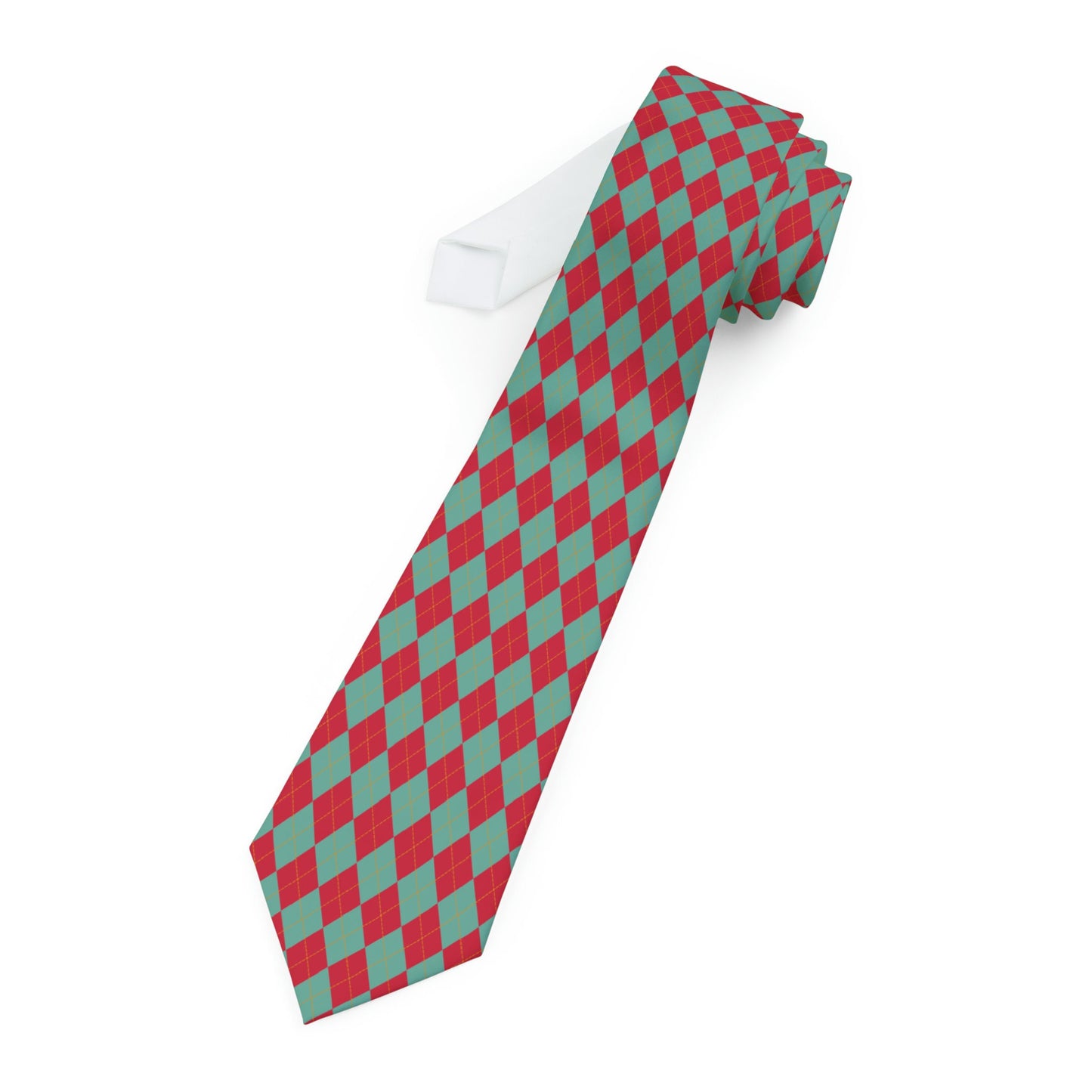 Elegant Red Green Argyle Necktie Elevate Your Look for Every Occasion Graphic Tee – Everyday Comfort · Trending Graphic Apparel