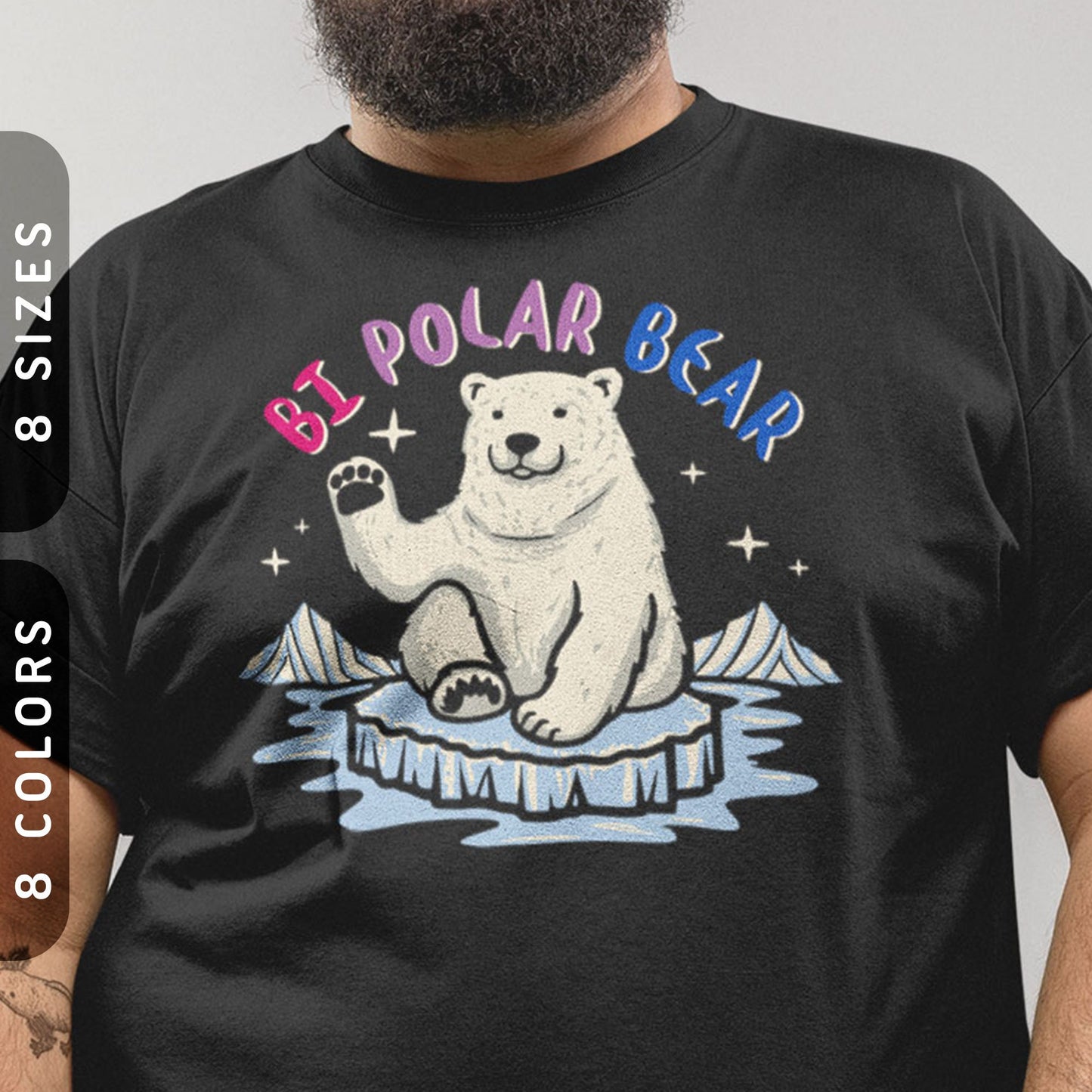 Subtle Bisexual Shirt Bi Polar Bear Unisex T Shirt Funny Bi Pride Shirt Bisexual Flag Colors Tshirt Bipolar Disorder Gift Graphic Tee – Soft Feel · Trending Graphic Apparel