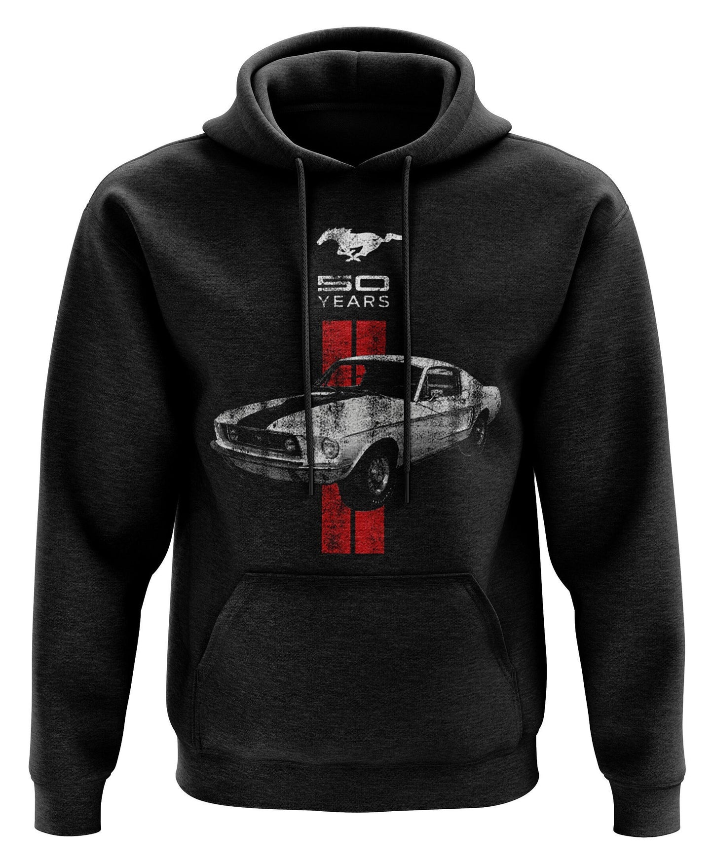 Ford Mustang 1966 Red Tribar Men39s Hoodie Hoodie – Cozy Vibes · Perfect For Daily Wear