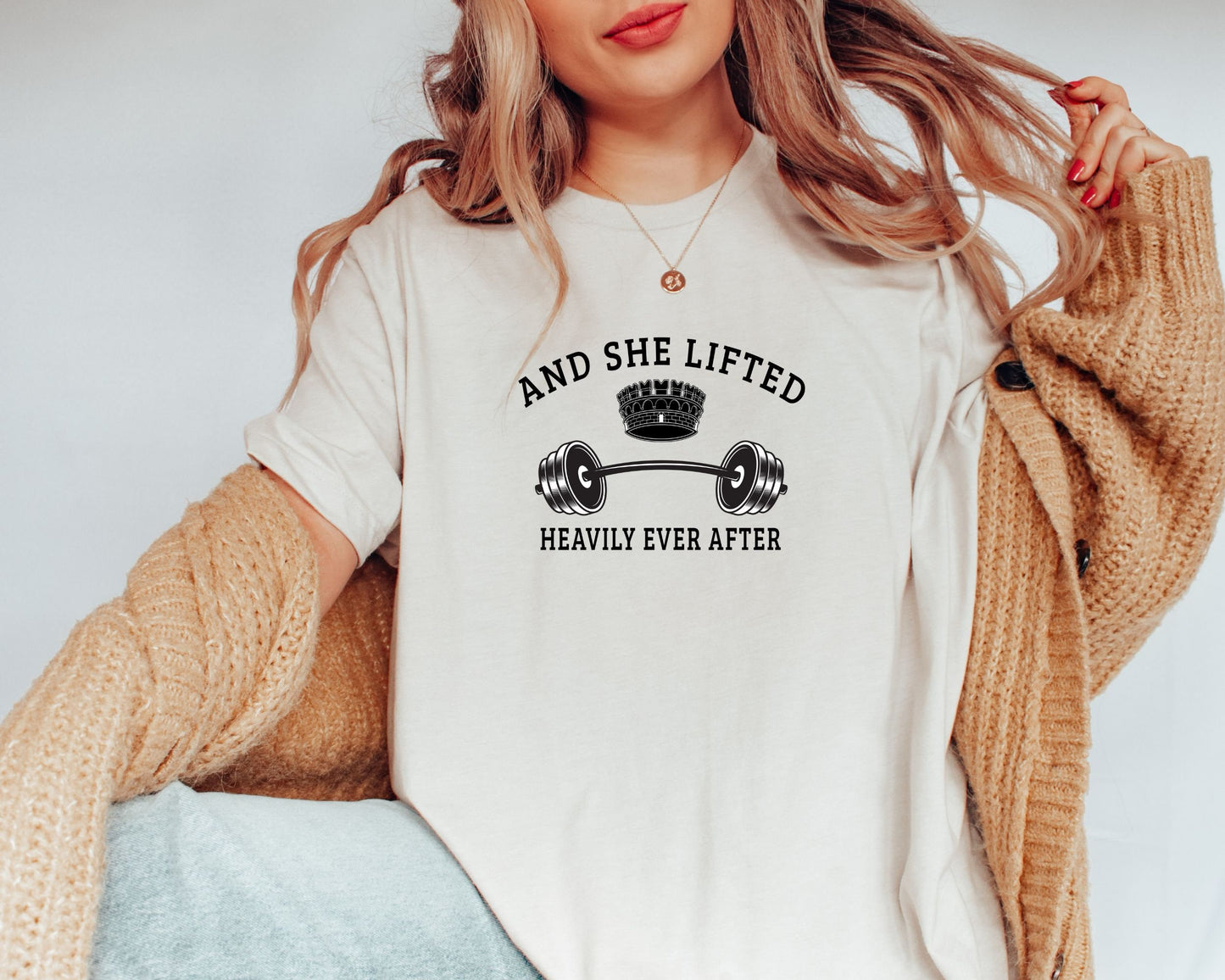 And She Lifted Heavily Ever After Shirt Cute Fitness Shirt Funny Workout Shirt Weightlifting Shirt Women Lifting Shirt Graphic Tee – Everyday Comfort · High-Quality Print