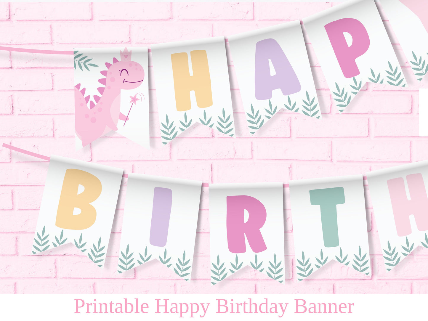 Girl Dinosaur Birthday Banner Pink Dinosaur Birthday Decoration Girl Dinosaur Party Decor Girl Dino Party Girl First Birthday Girl DIN2 Graphic Tee – Soft Feel · Must-Have Style